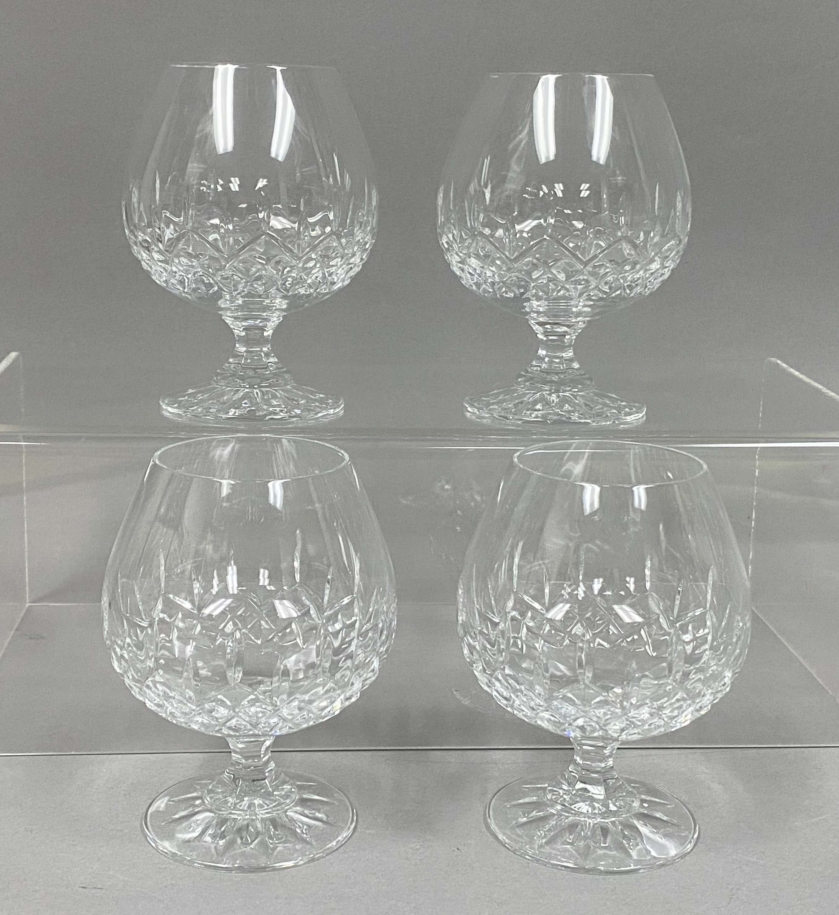 Four Galway Crystal Brandy Snifters