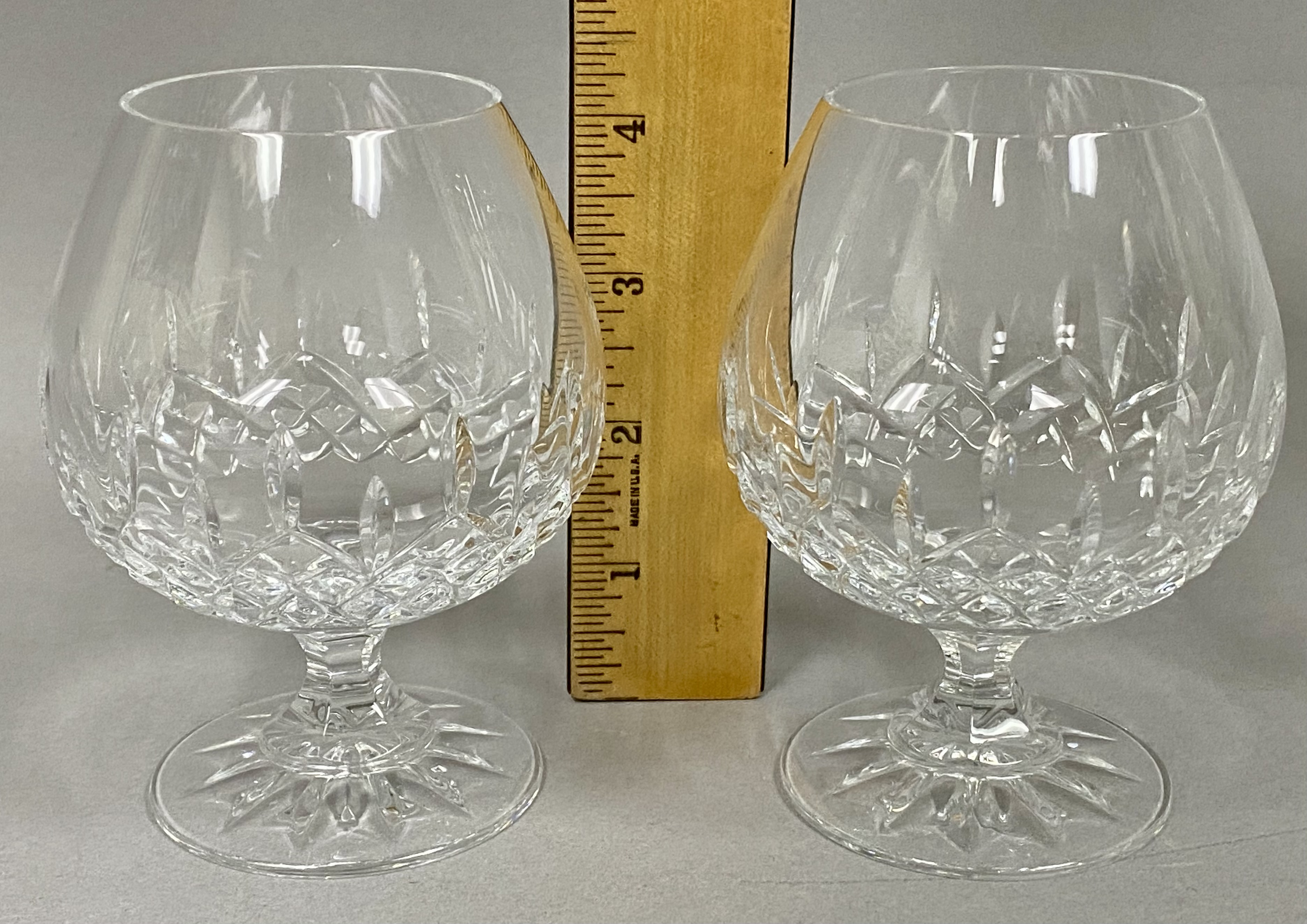 Four Galway Crystal Brandy Snifters