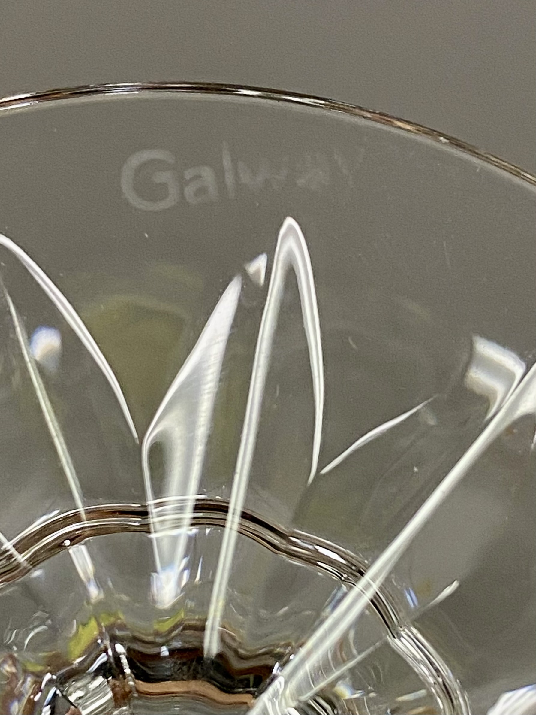 Four Galway Crystal Brandy Snifters