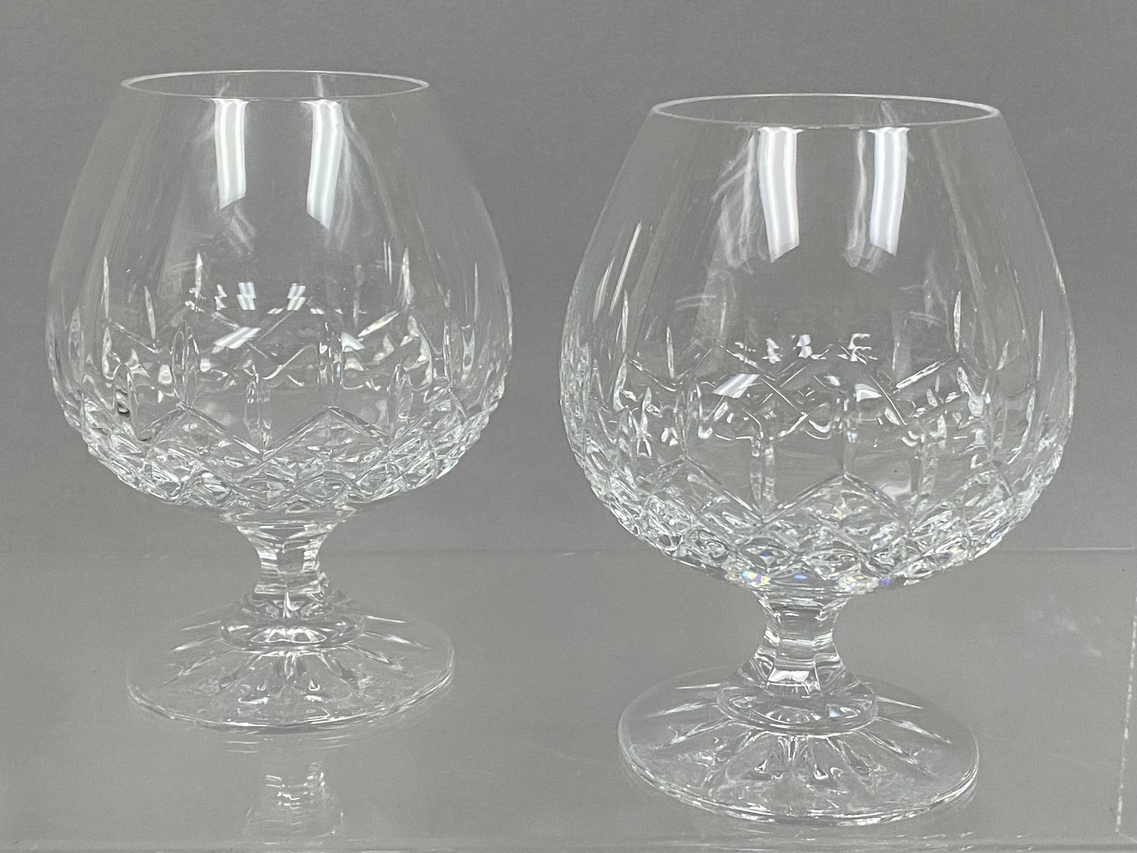 Set of Four Galway Crystal Snifters