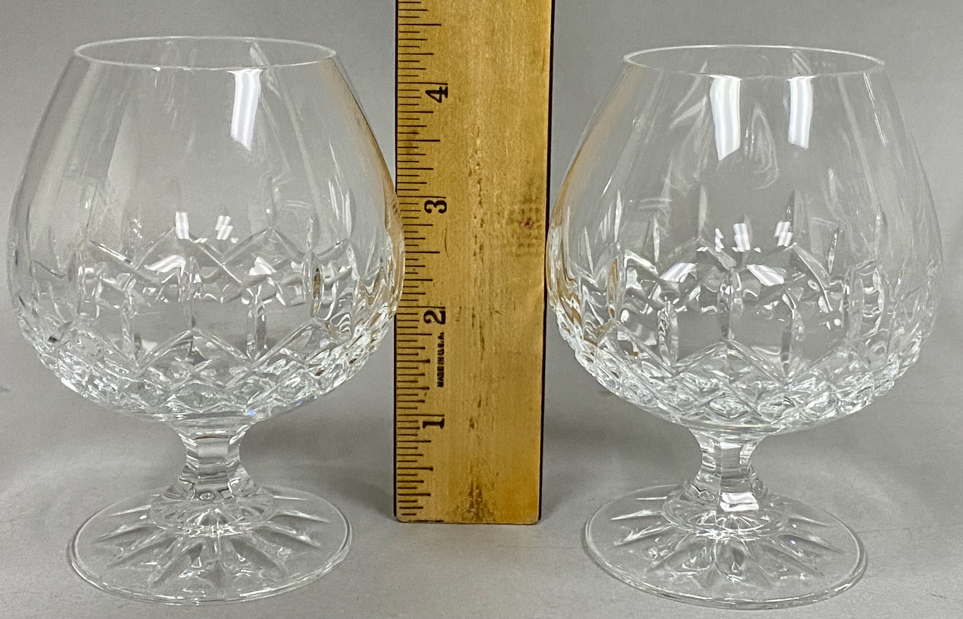 Set of Four Galway Crystal Snifters