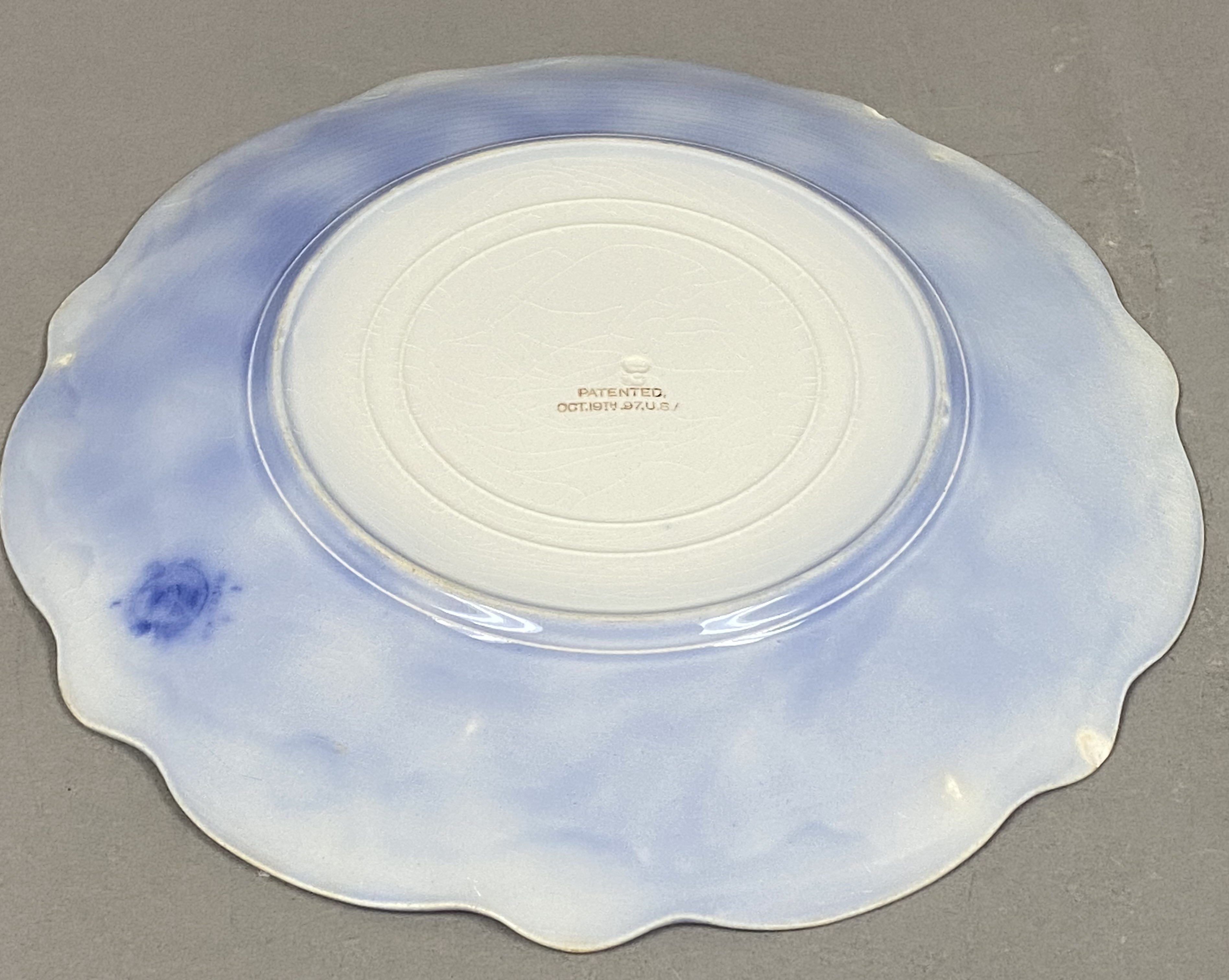 Grindley Grace Flow Blue Ironstone Plate