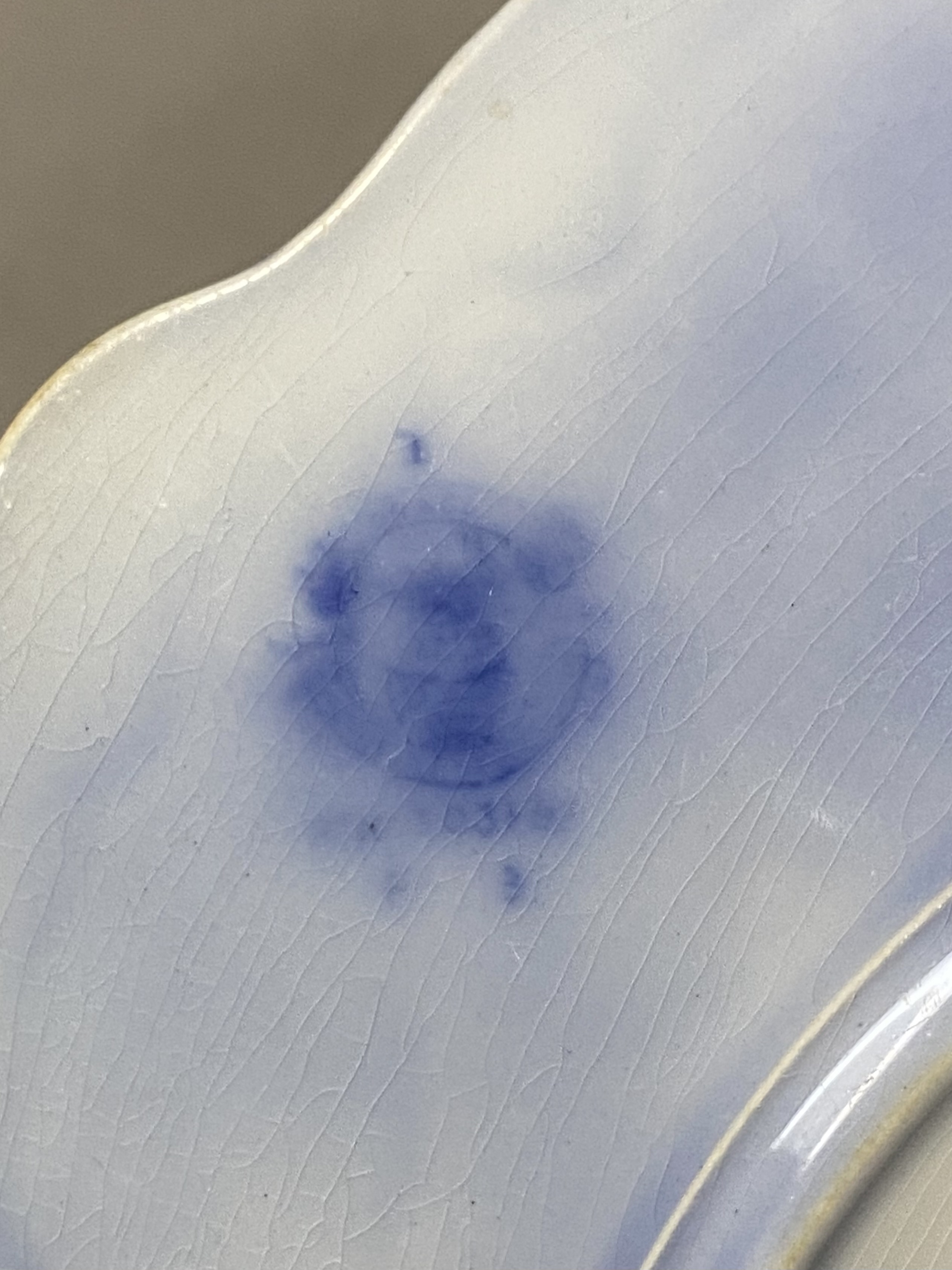 Grindley Grace Flow Blue Ironstone Plate