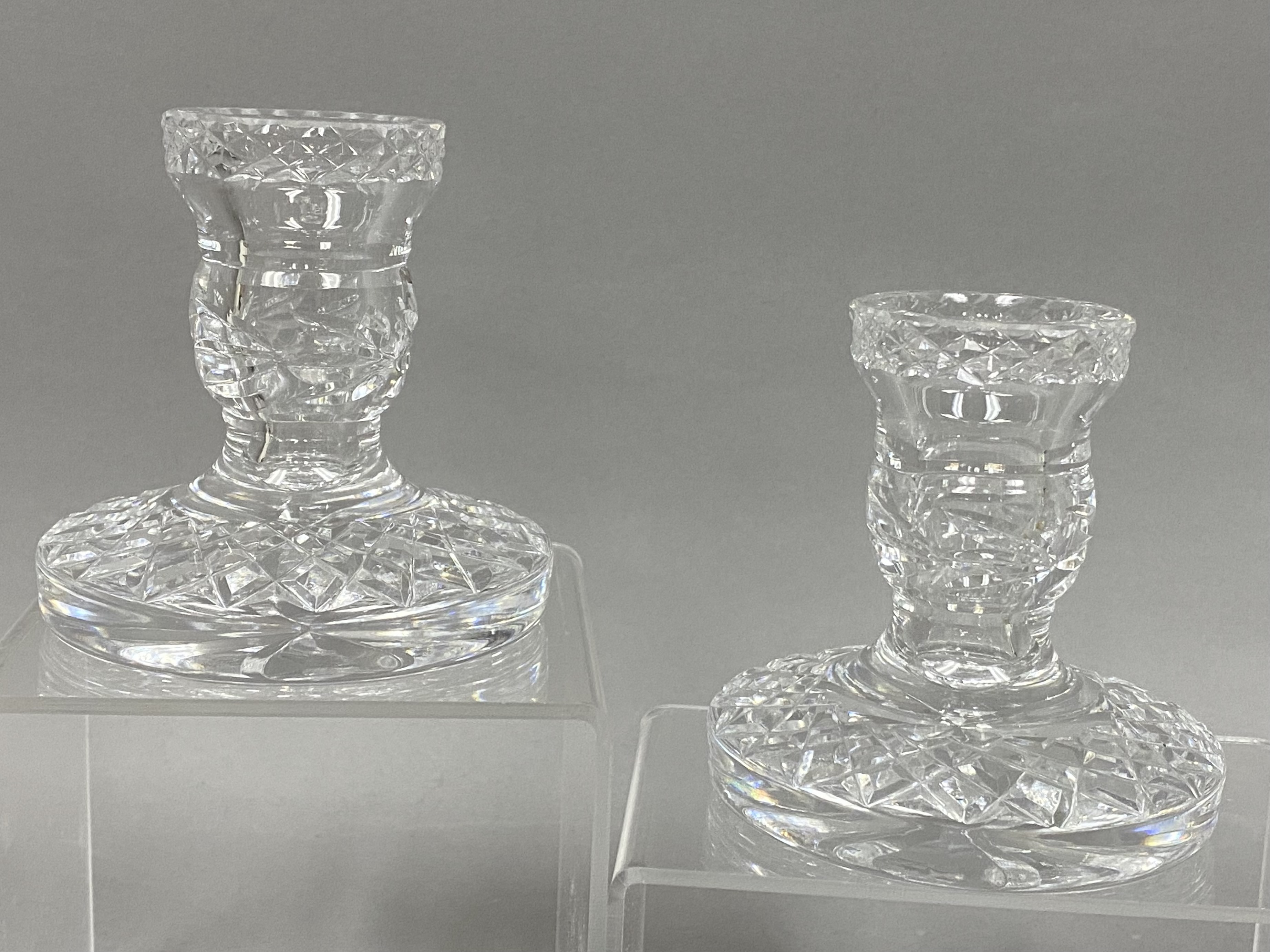 A Pair of Waterford Glandore Candlesticks