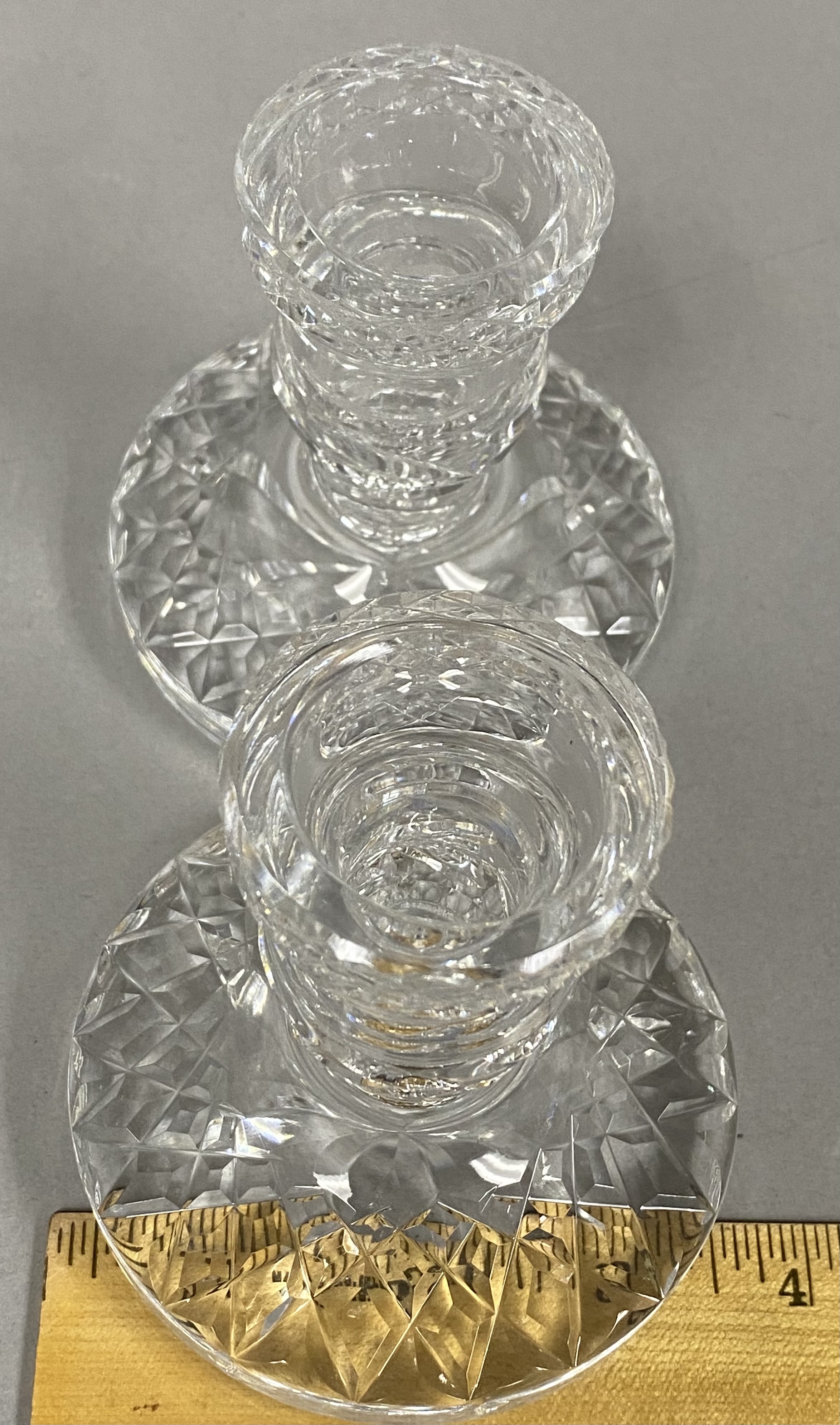 A Pair of Waterford Glandore Candlesticks