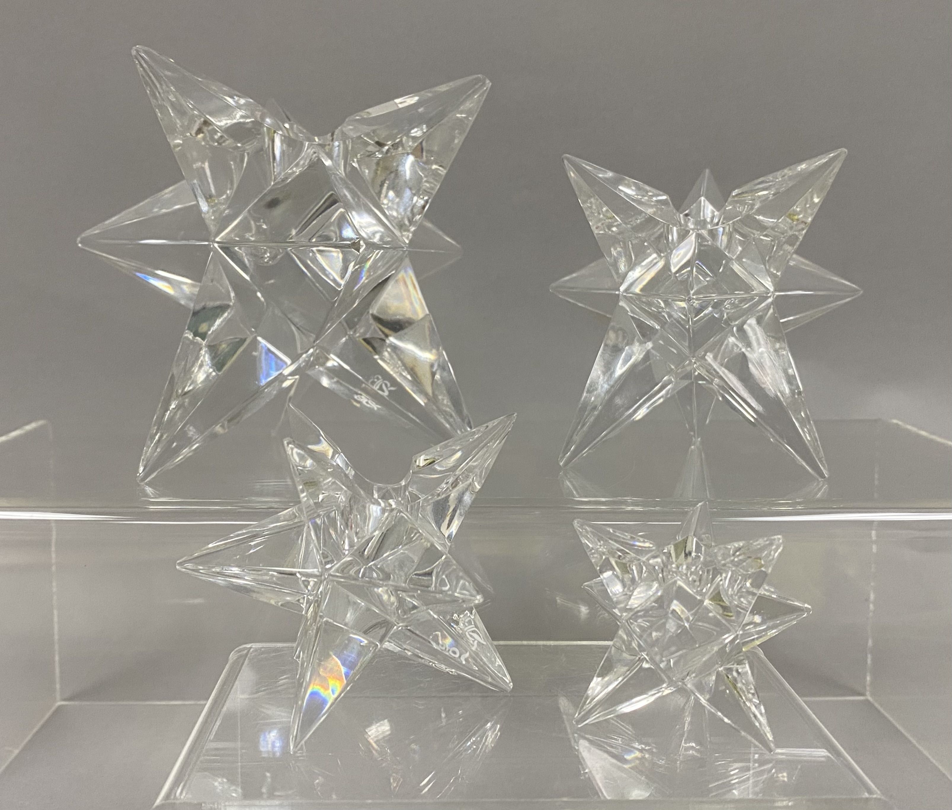 Set of 4 Rosenthal Star Candle Holders