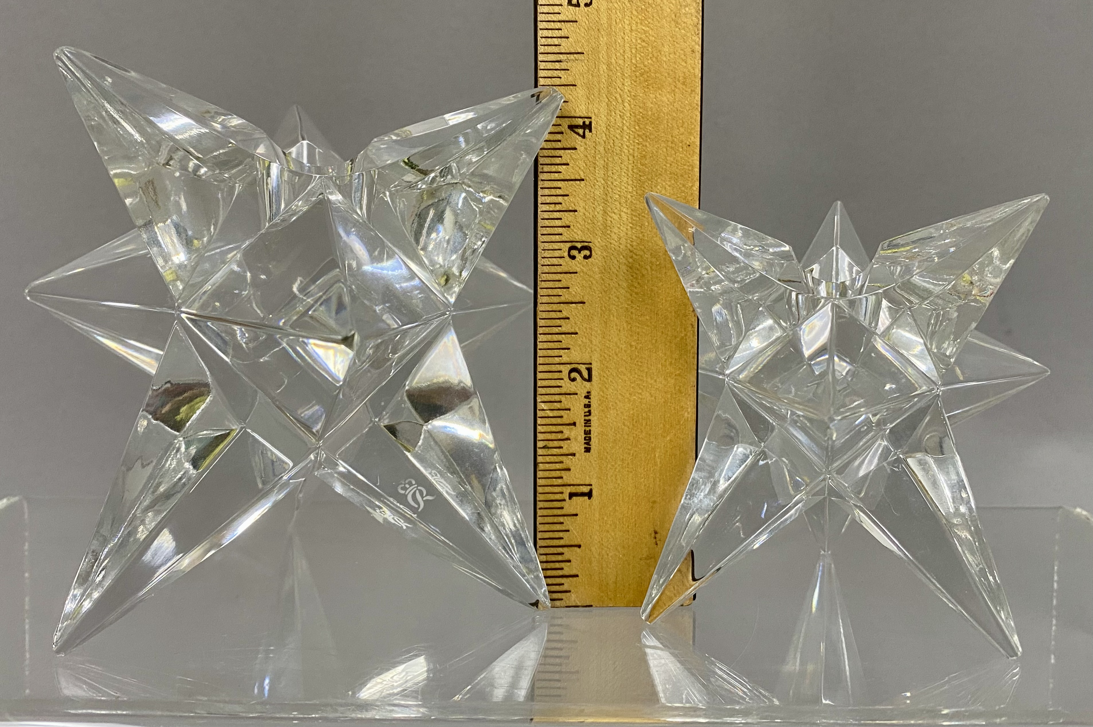 Set of 4 Rosenthal Star Candle Holders