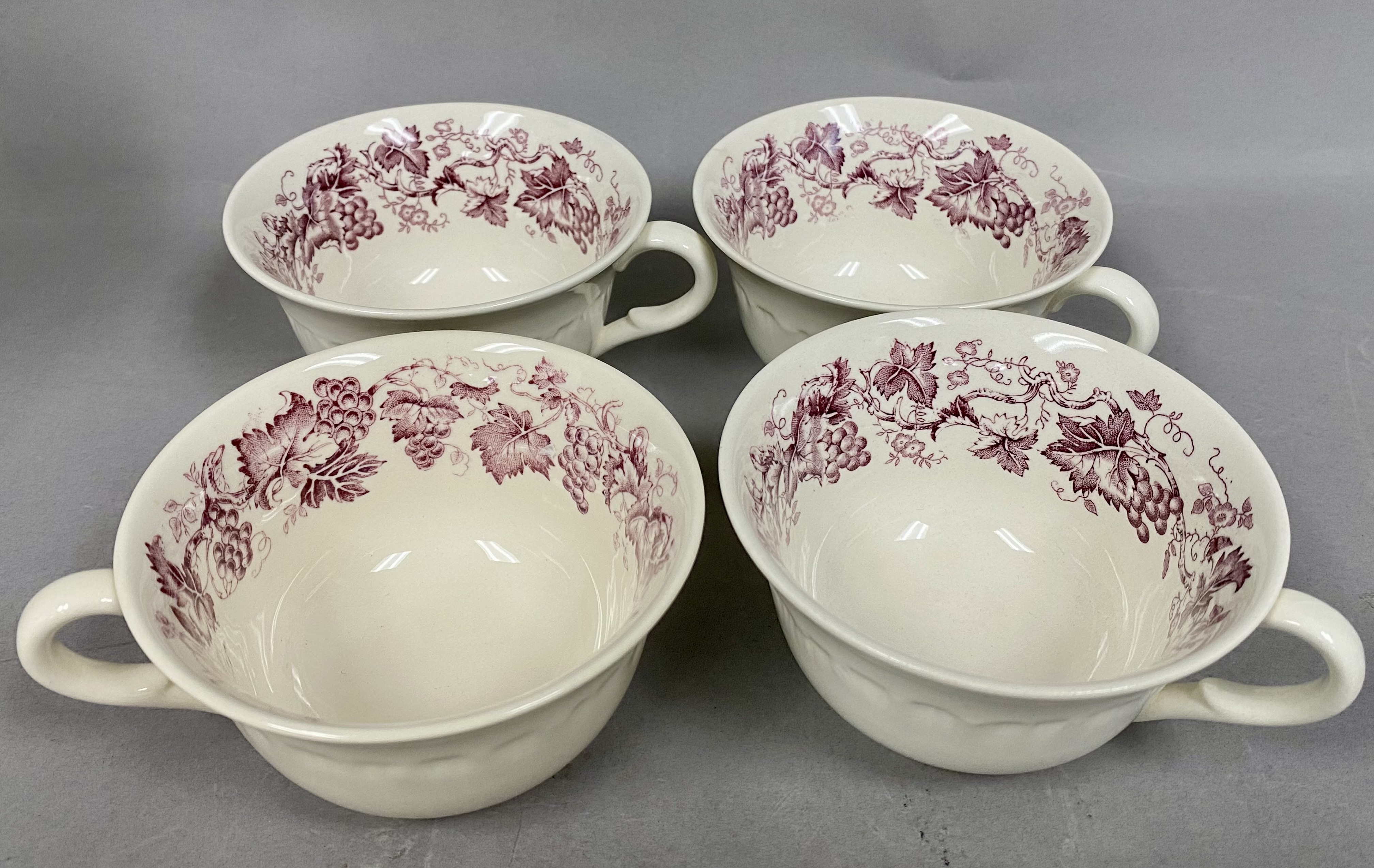 Set of 12 Wedgwood Old Vine Cups