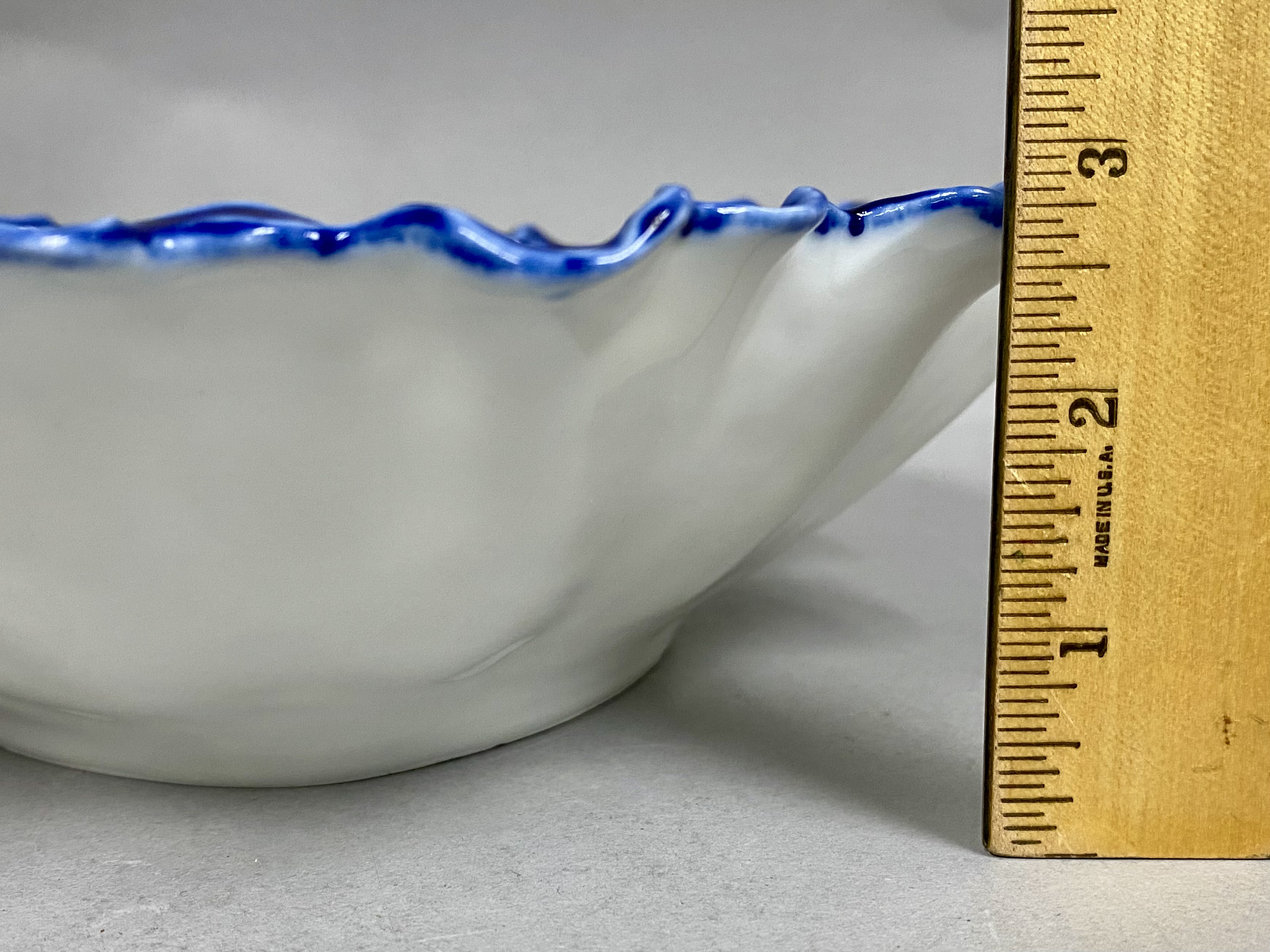 Flow Blue Dutch Windmill Bowl
