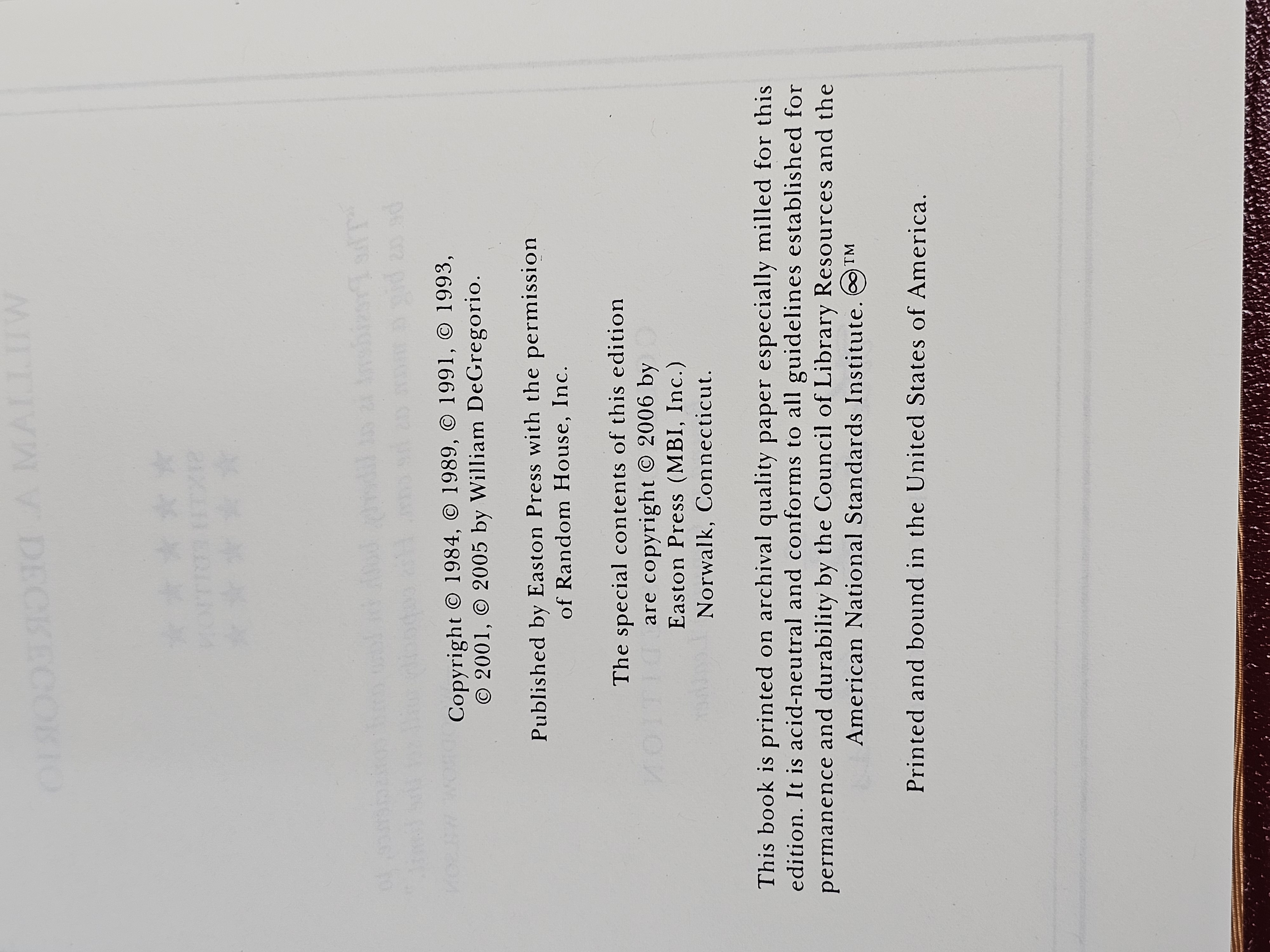 DeGregorio Complete Book of U.S. Presidents Easton 2006