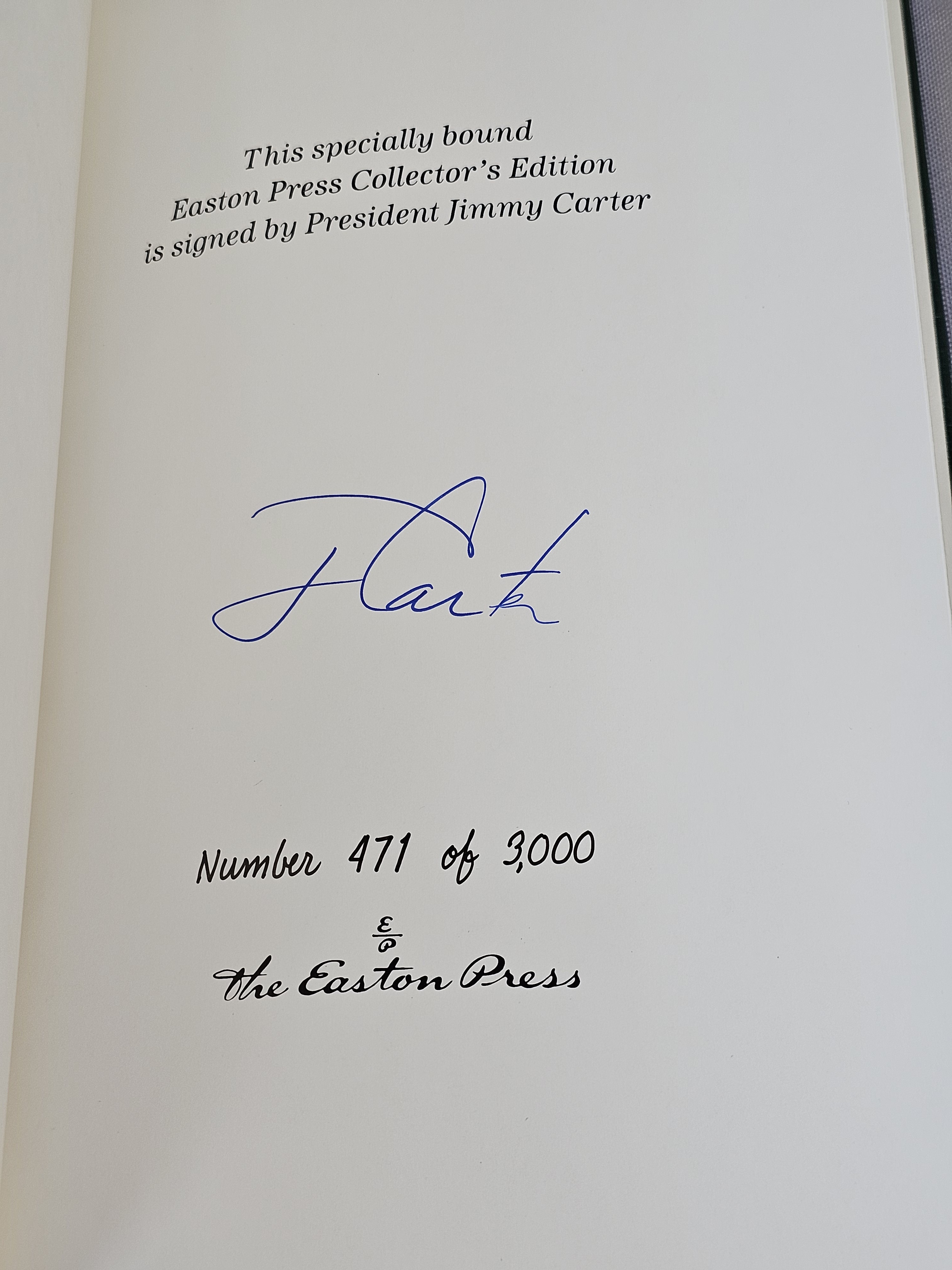 Signed Carter Easton Press Collector's Edition Set
