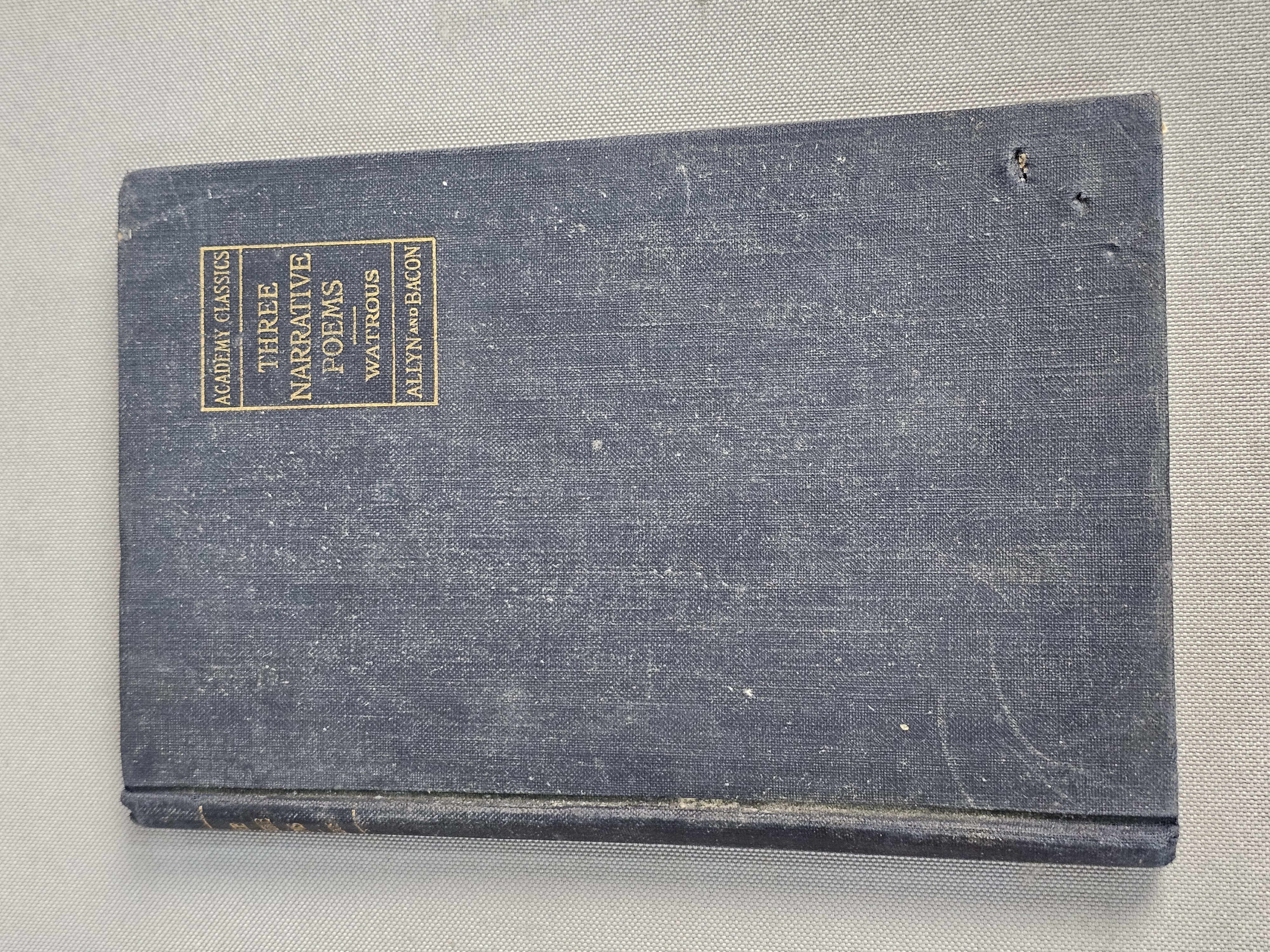 Two Volumes of Narrative Poetry