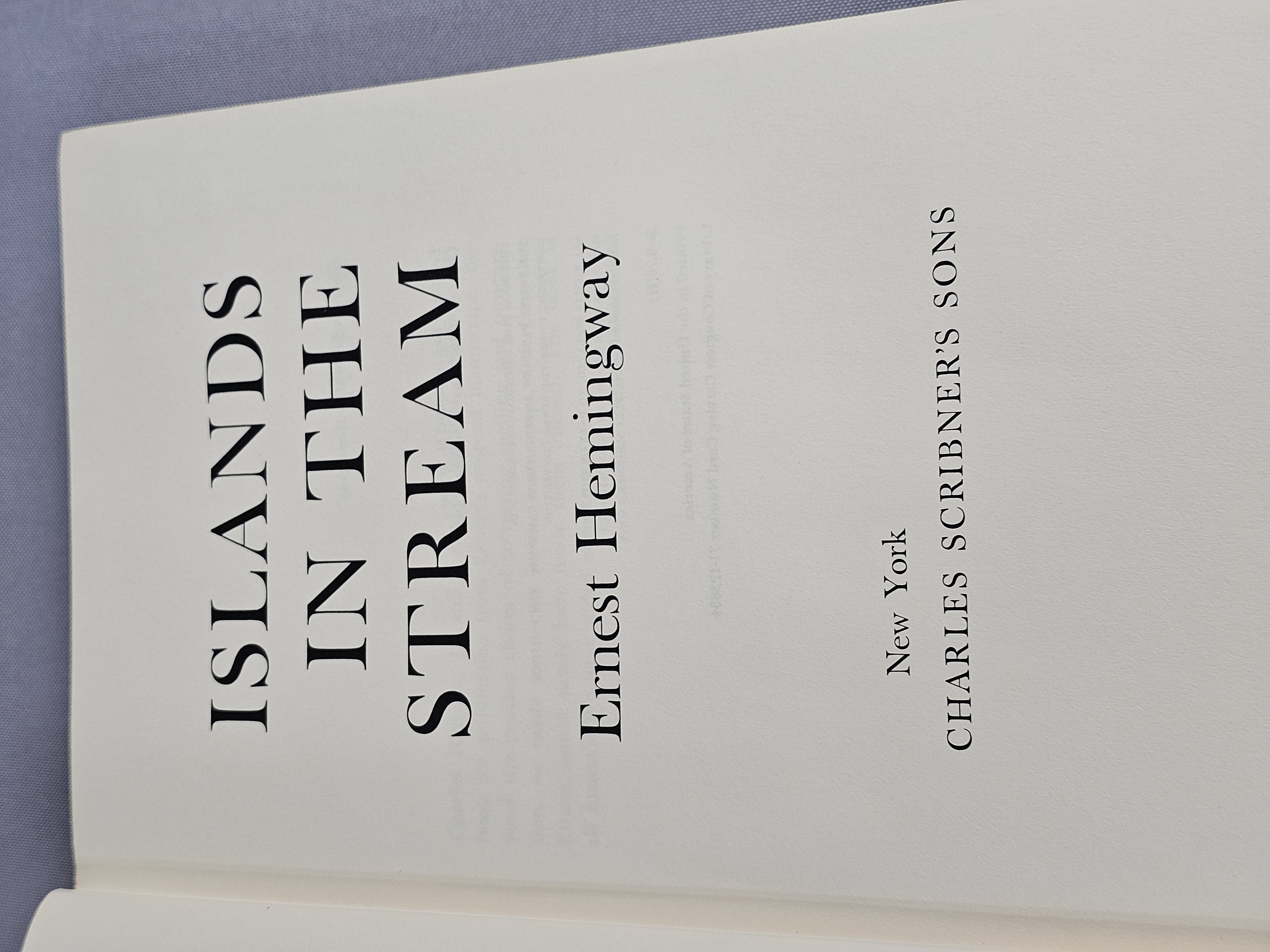 Hemingway Books Inc One First Edition