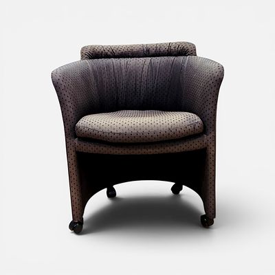 John Saladino For Baker Armchair #1. This contemporary armchair is fully upholstered in a 