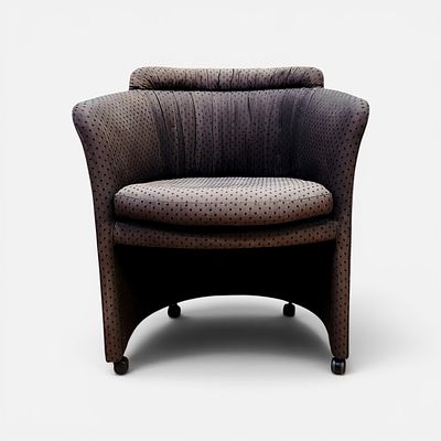 John Saladino For Baker Armchair #2. This contemporary armchair is fully upholstered in a 