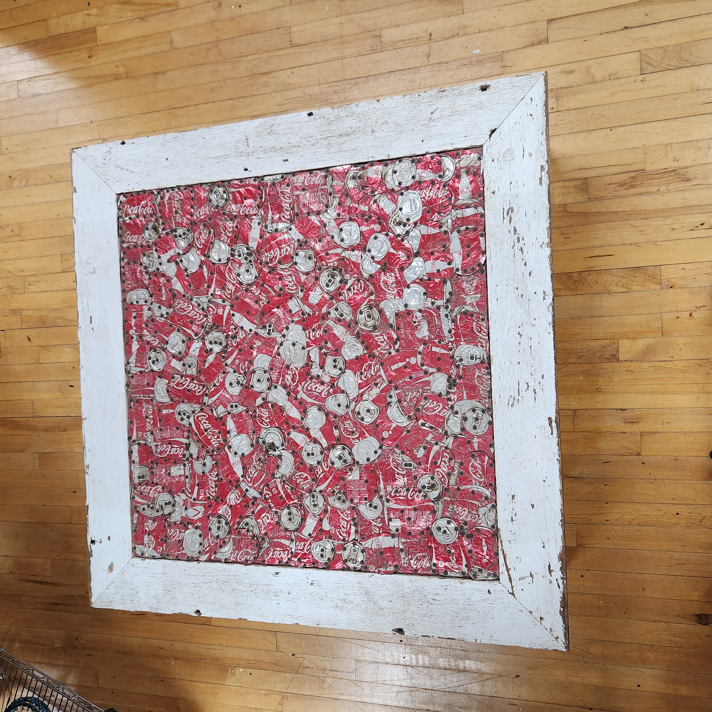 Large Coca-Cola Folk Art Table