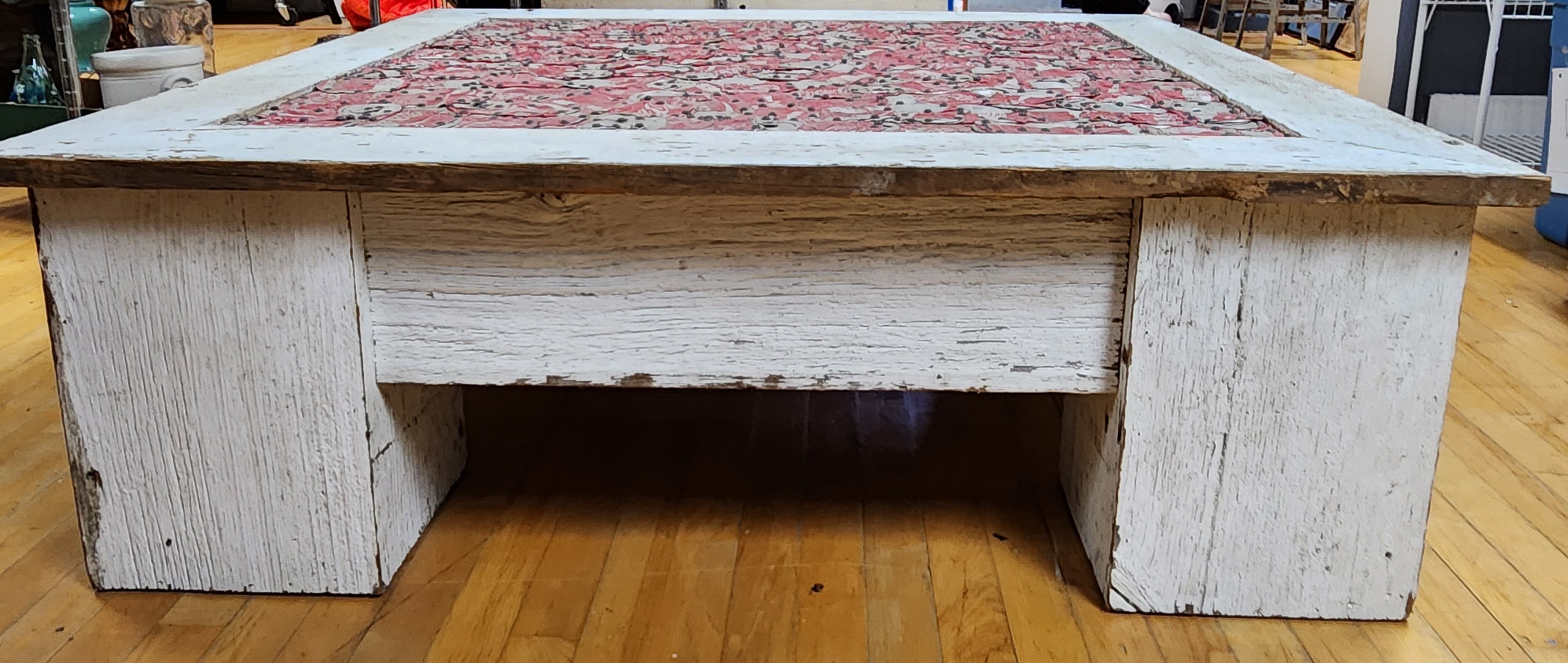 Large Coca-Cola Folk Art Table