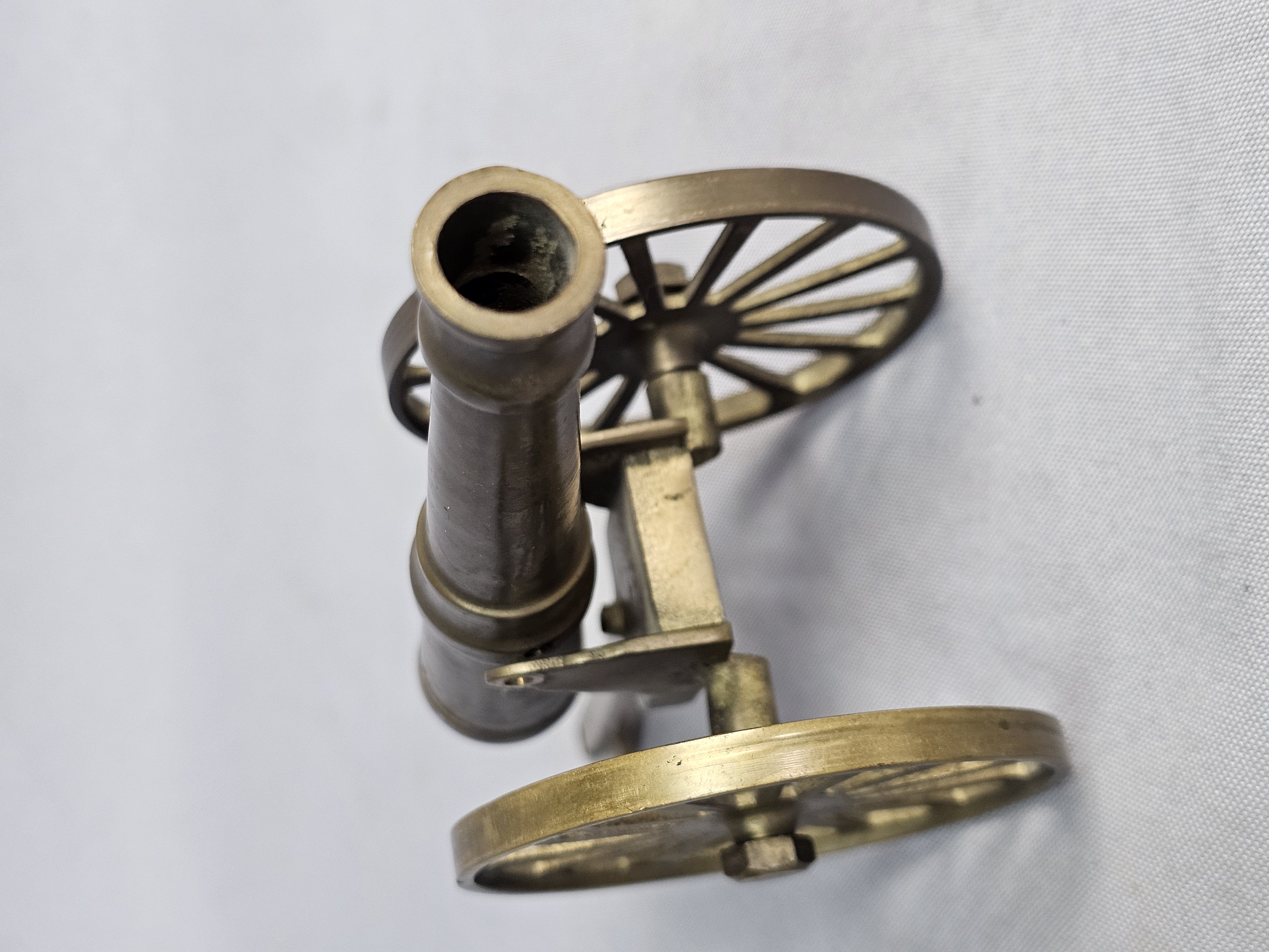 Vintage Brass Miniature Field Cannon