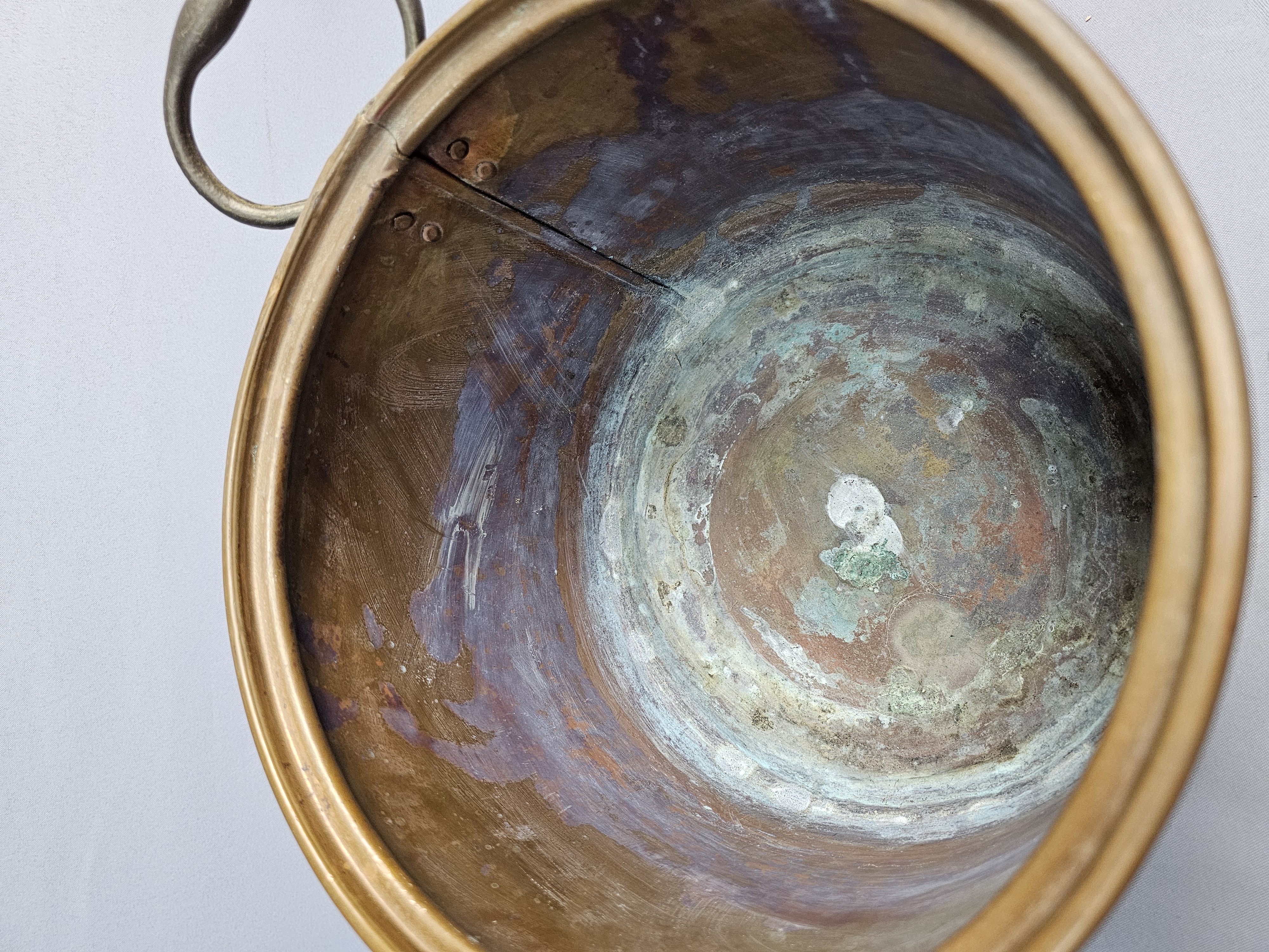 Vintage Copper Cauldron Style Pot