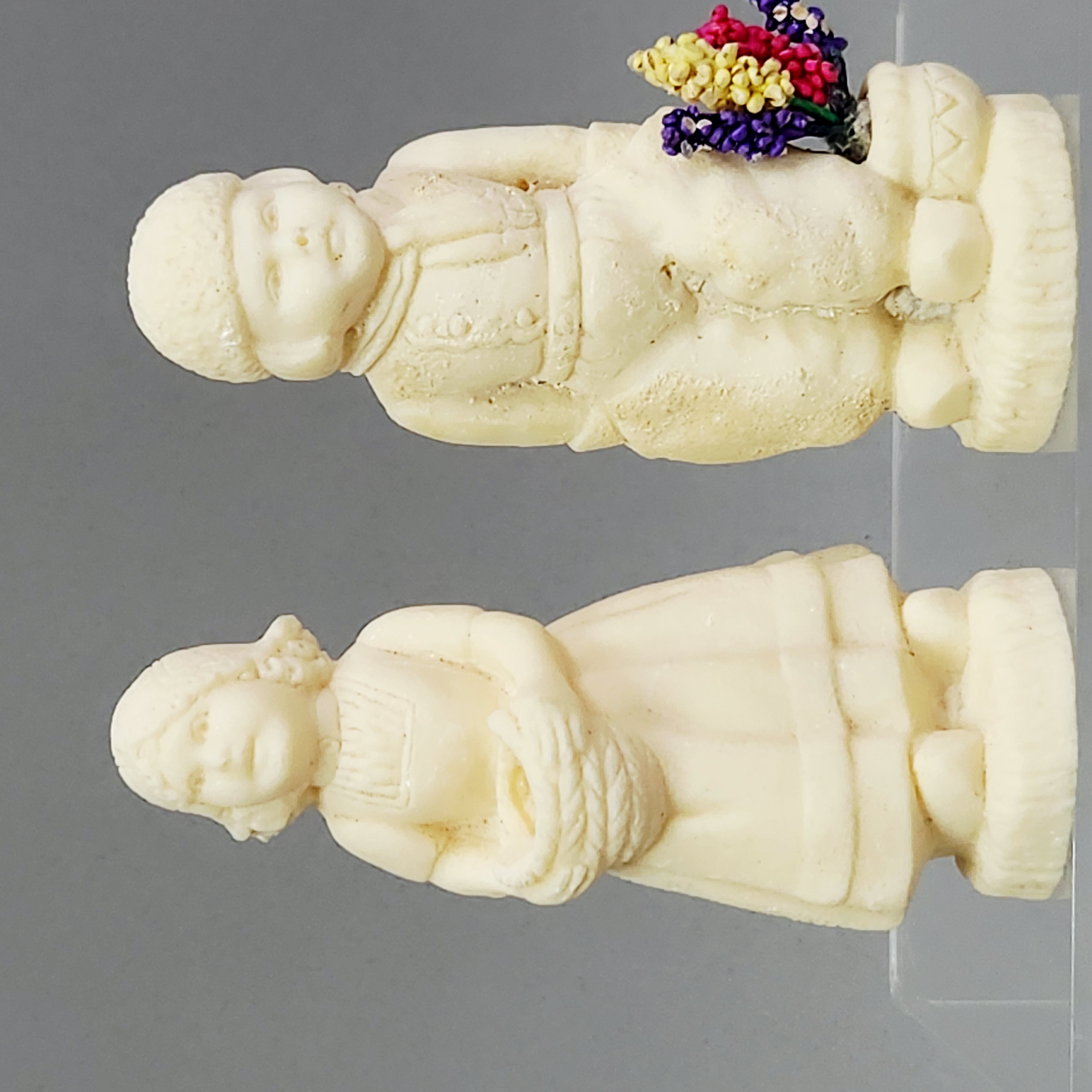 Carved Bone Dutch Figurines