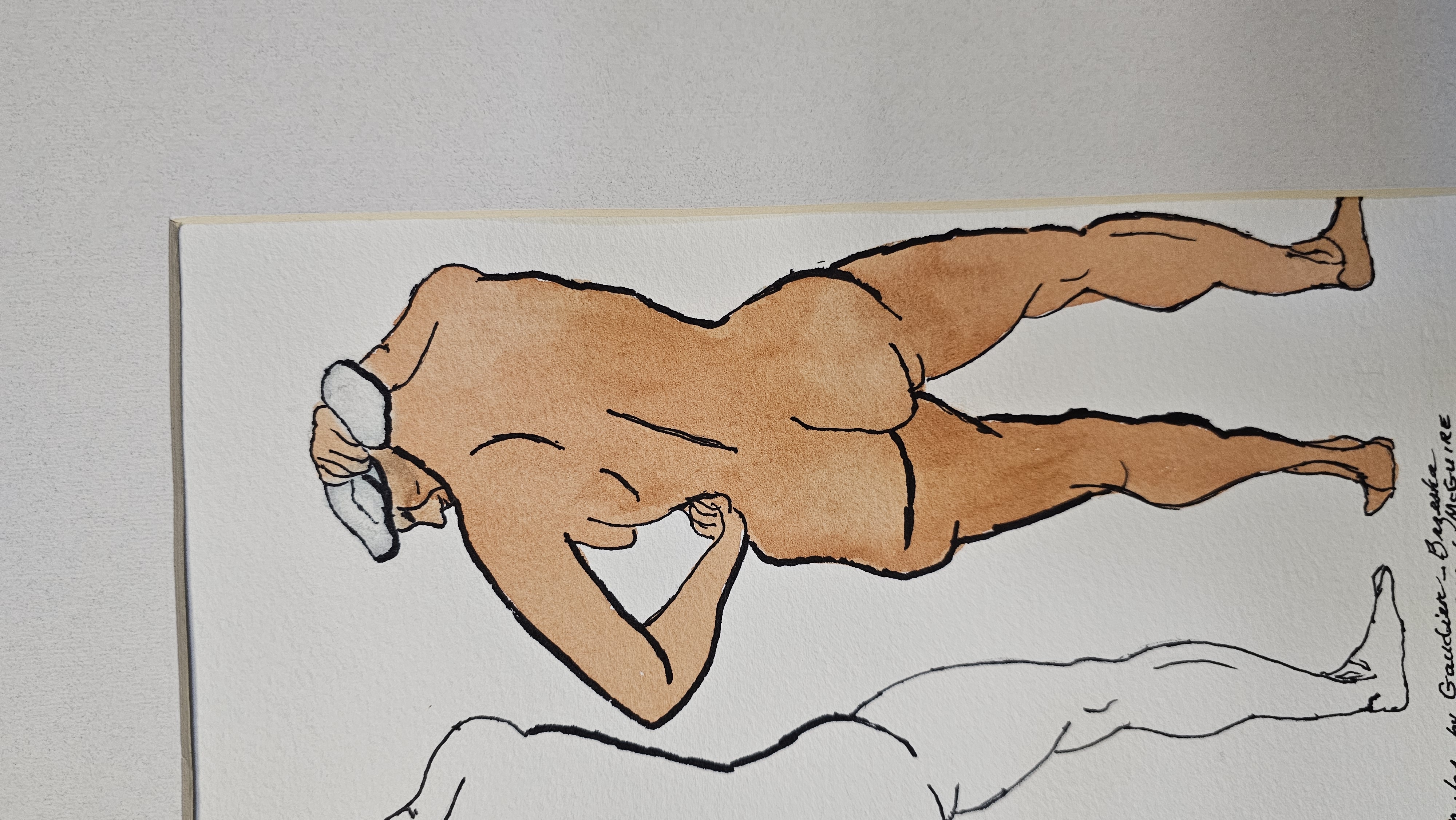 Carol McGuire Standing Nudes Watercolor
