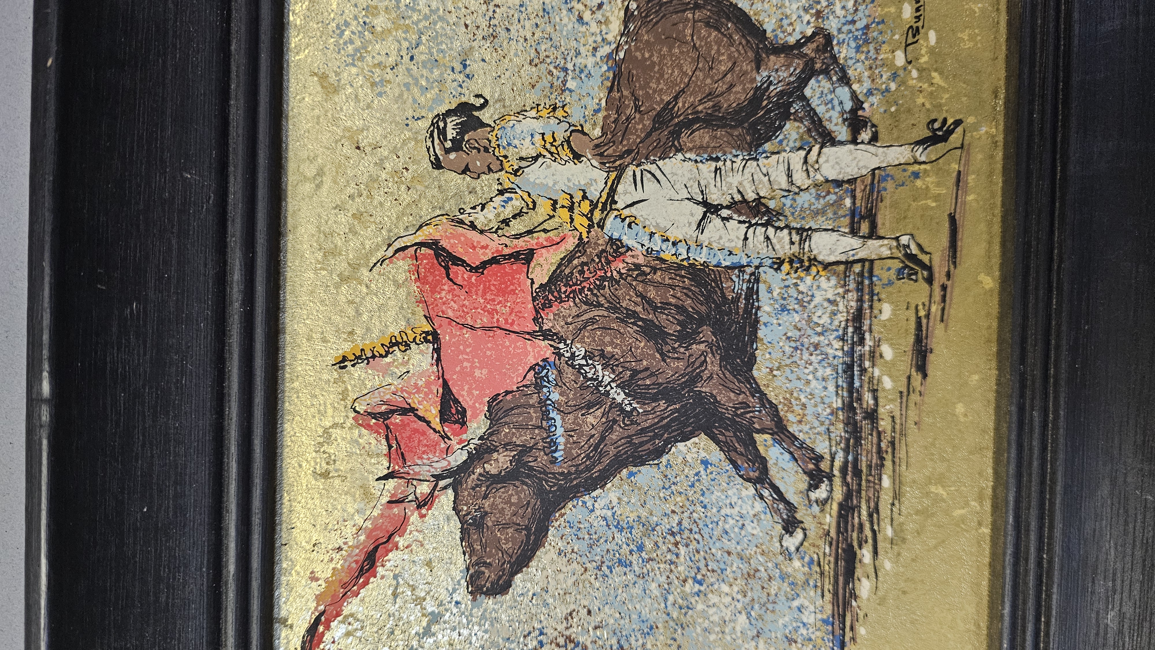 James Bunnell Bullfighter Mixed Media Print