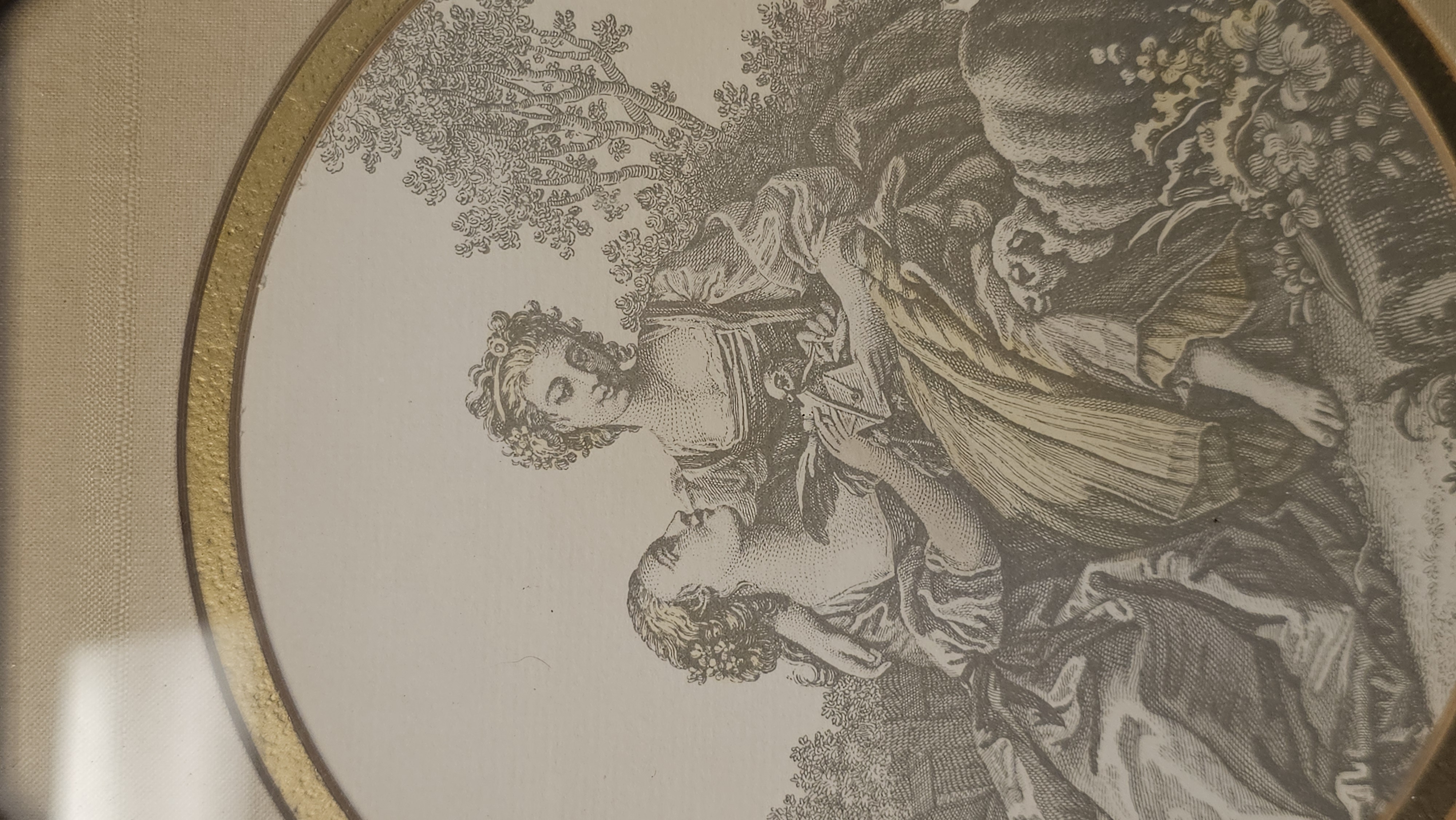 Wall Décor Rococo Pastoral Print