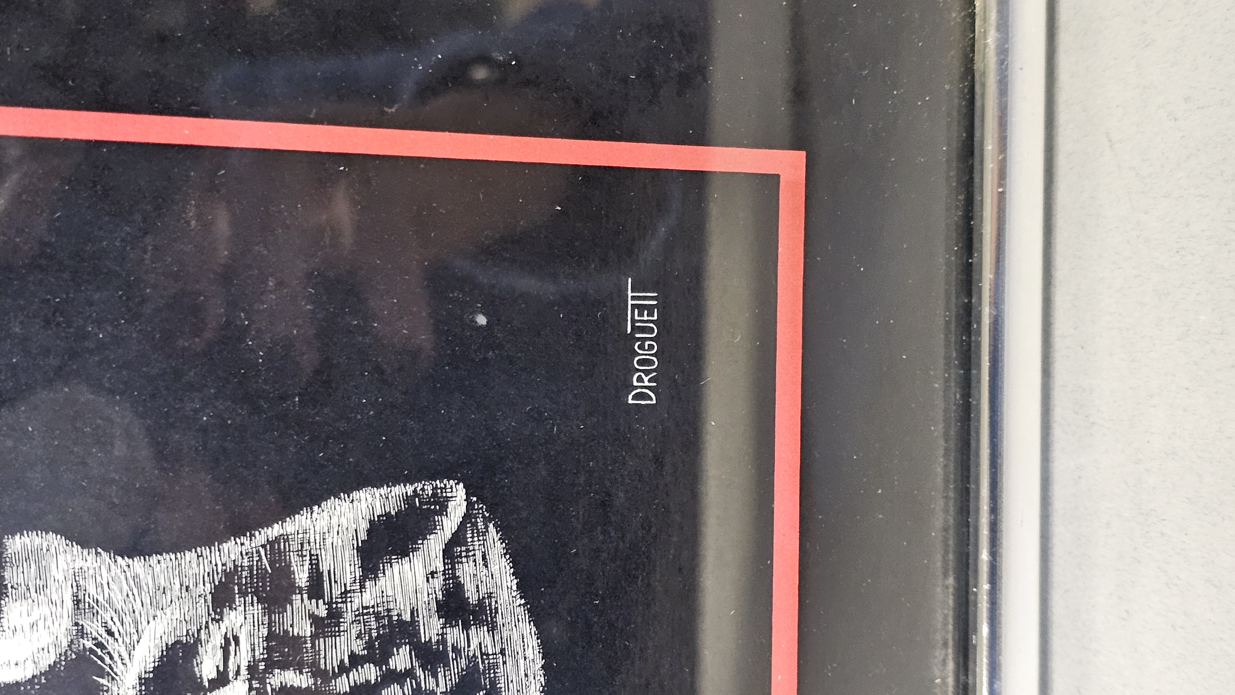 Vintage 1978 Droguett Kitten Artwork
