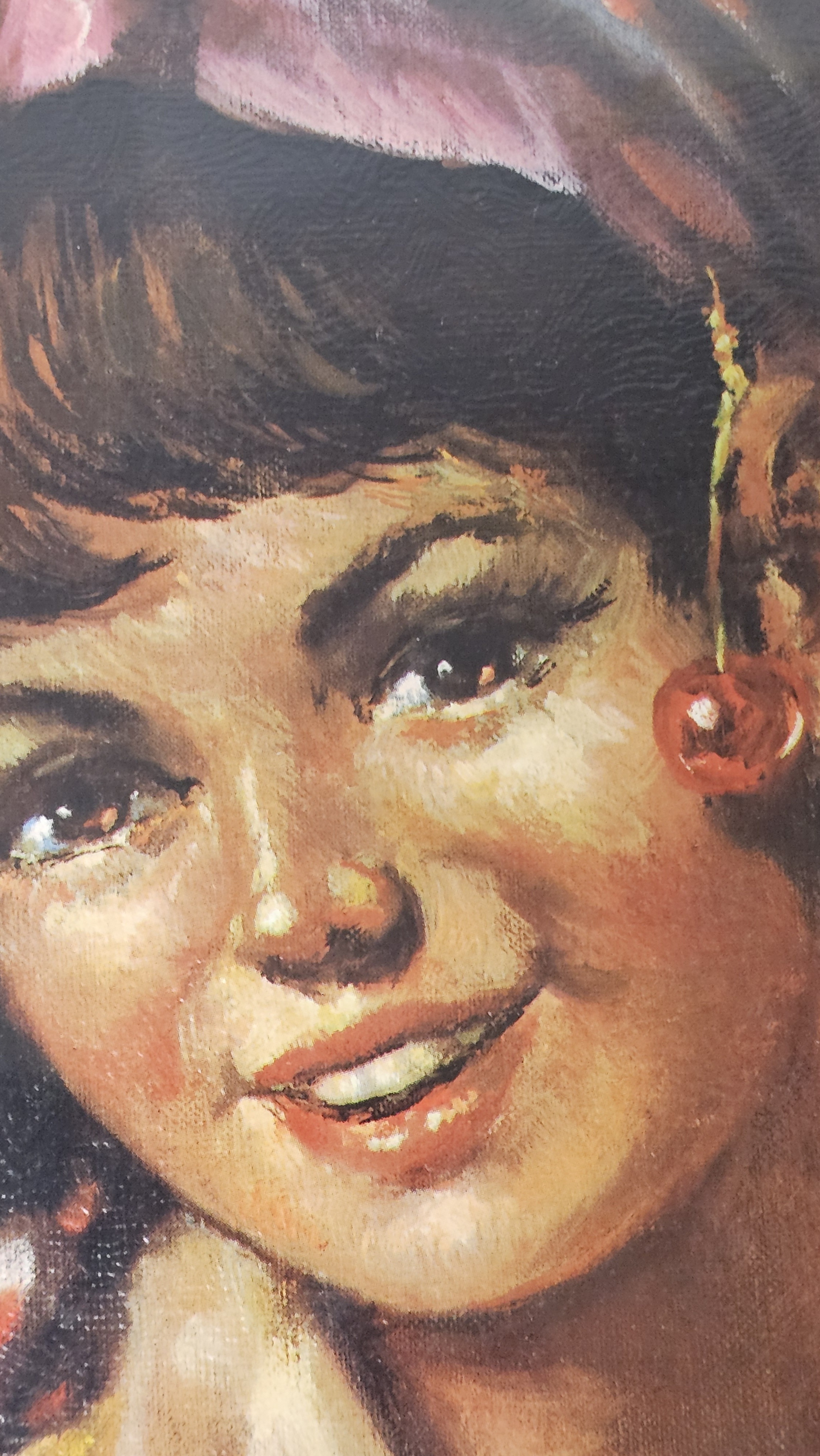 Mid-Century Decorative Portrait Print