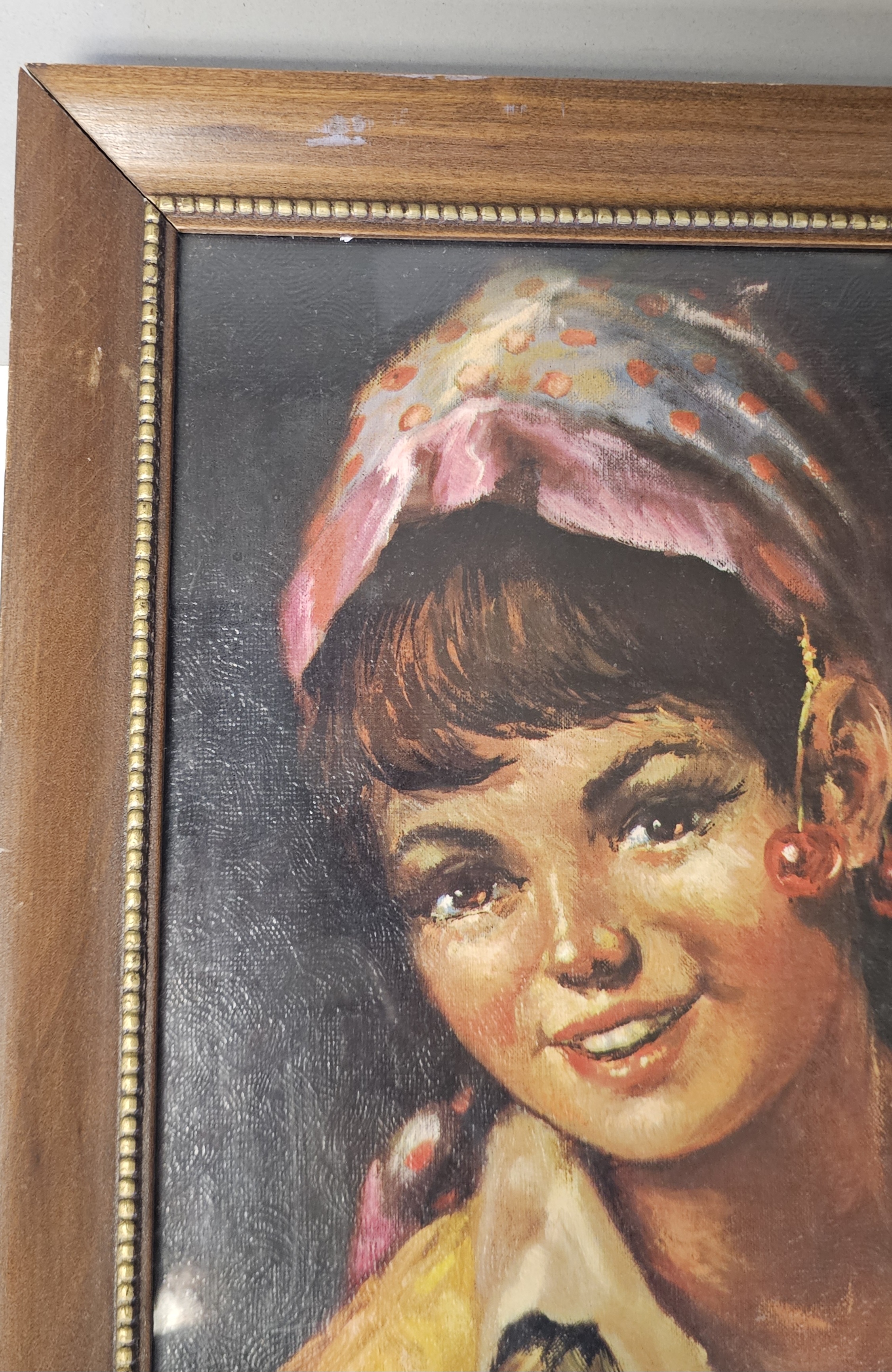 Mid-Century Decorative Portrait Print