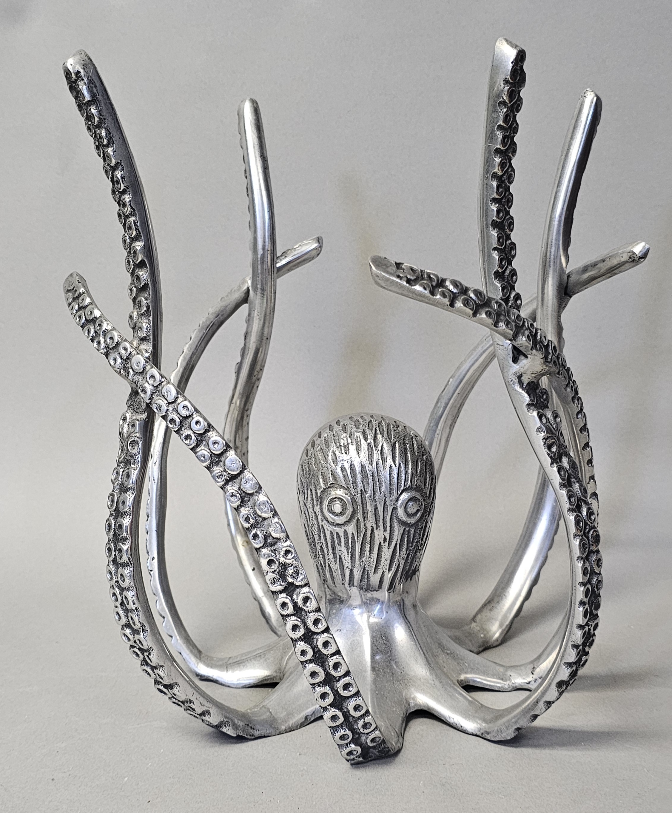 Large Cast Aluminum Octopus Sculpture