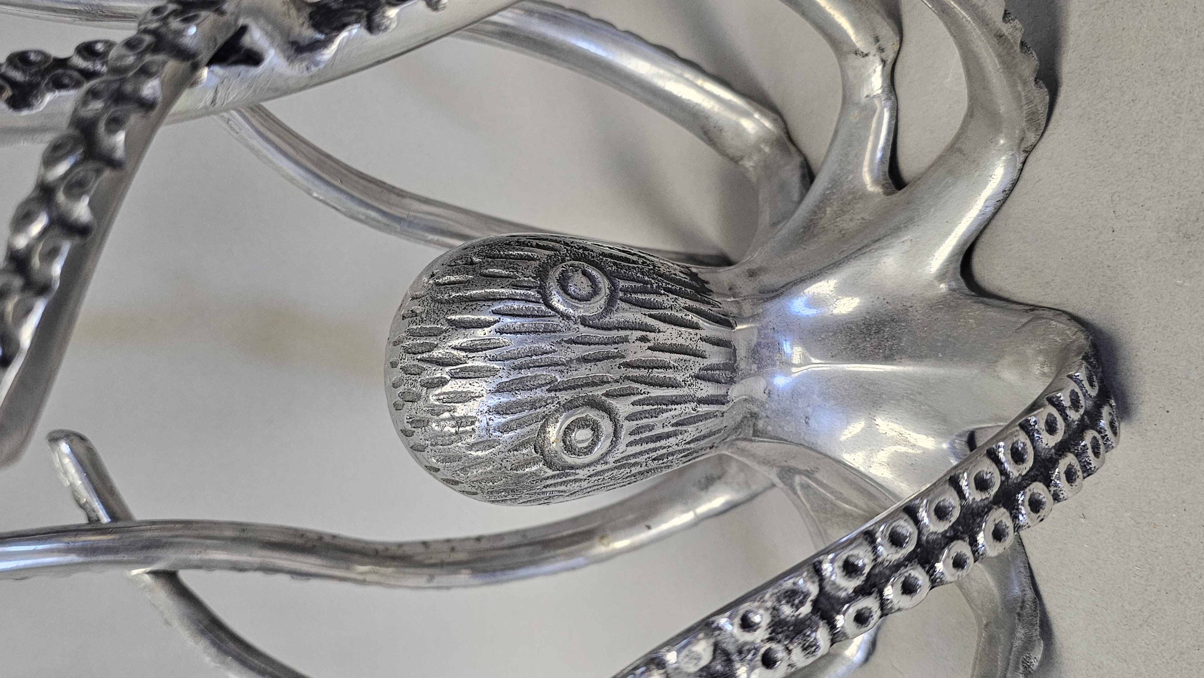 Large Cast Aluminum Octopus Sculpture