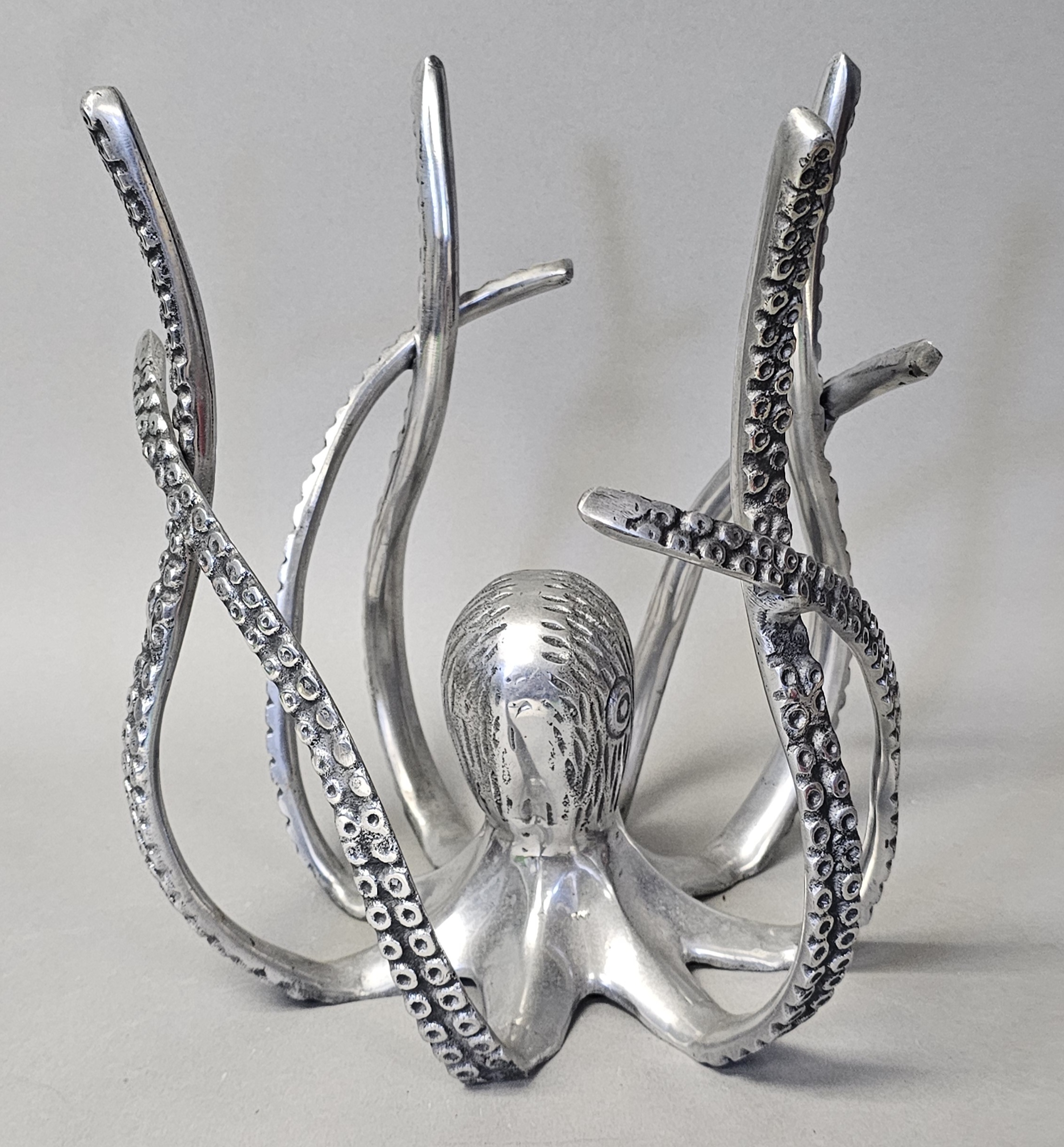 Large Cast Aluminum Octopus Sculpture