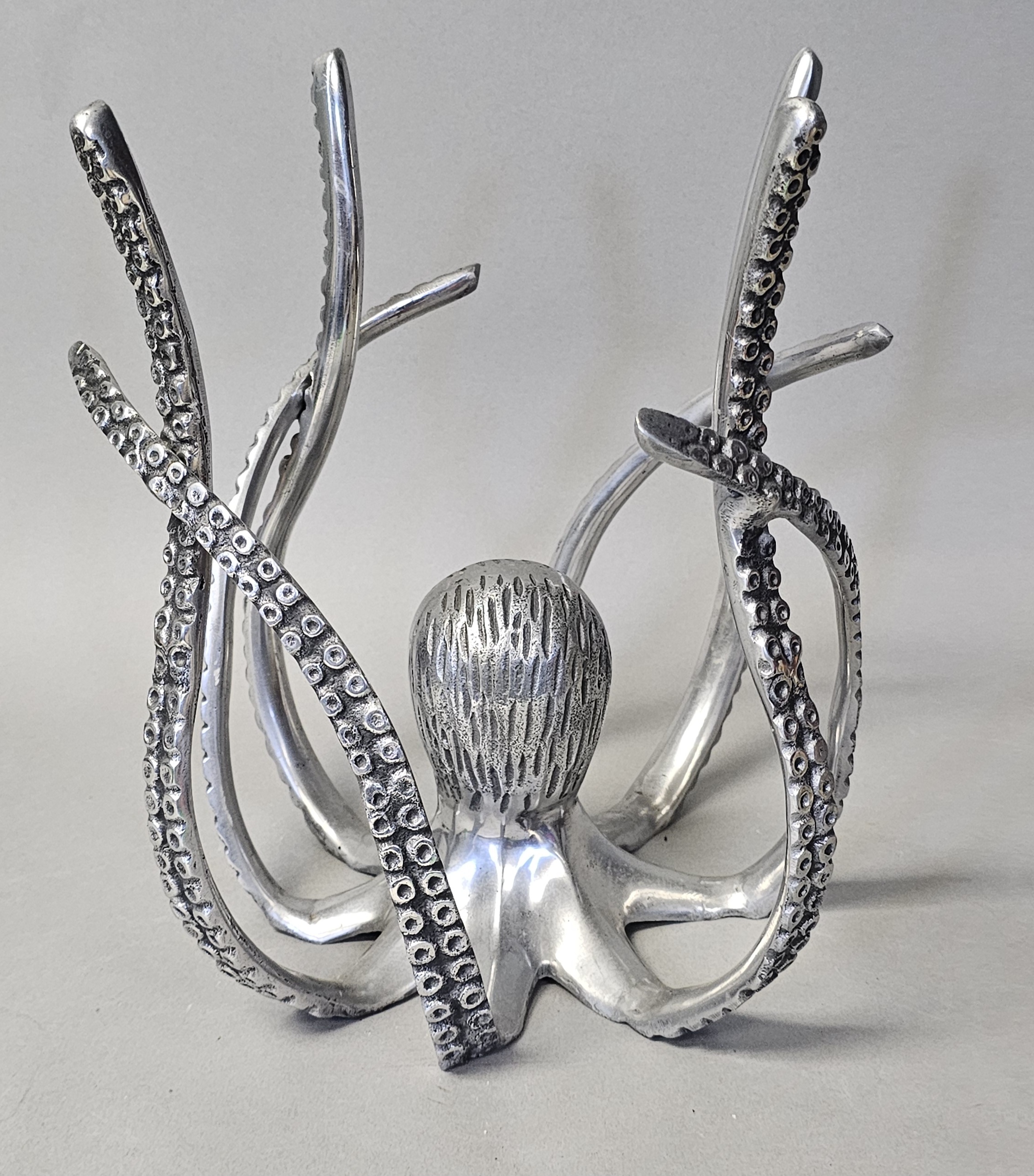 Large Cast Aluminum Octopus Sculpture