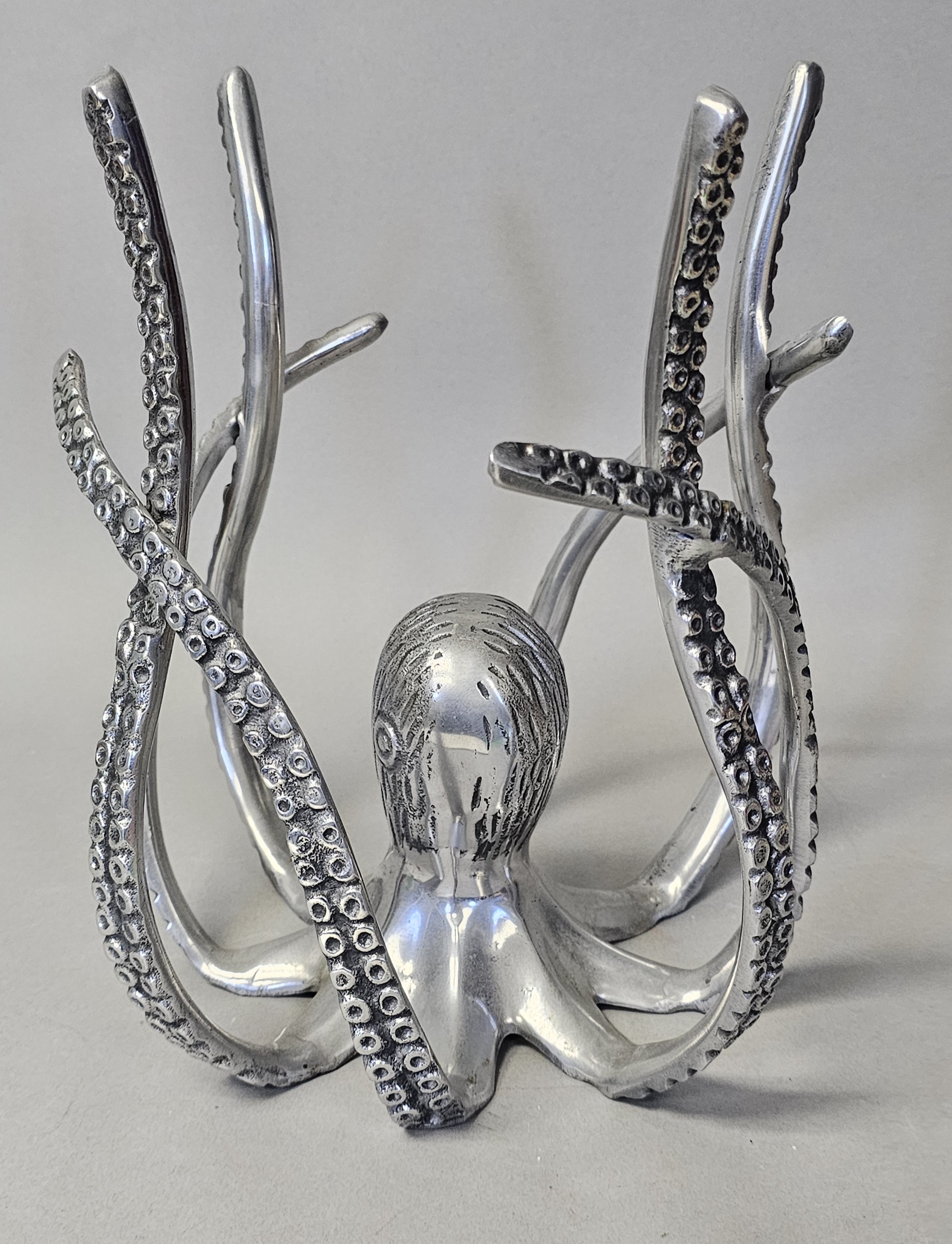 Large Cast Aluminum Octopus Sculpture