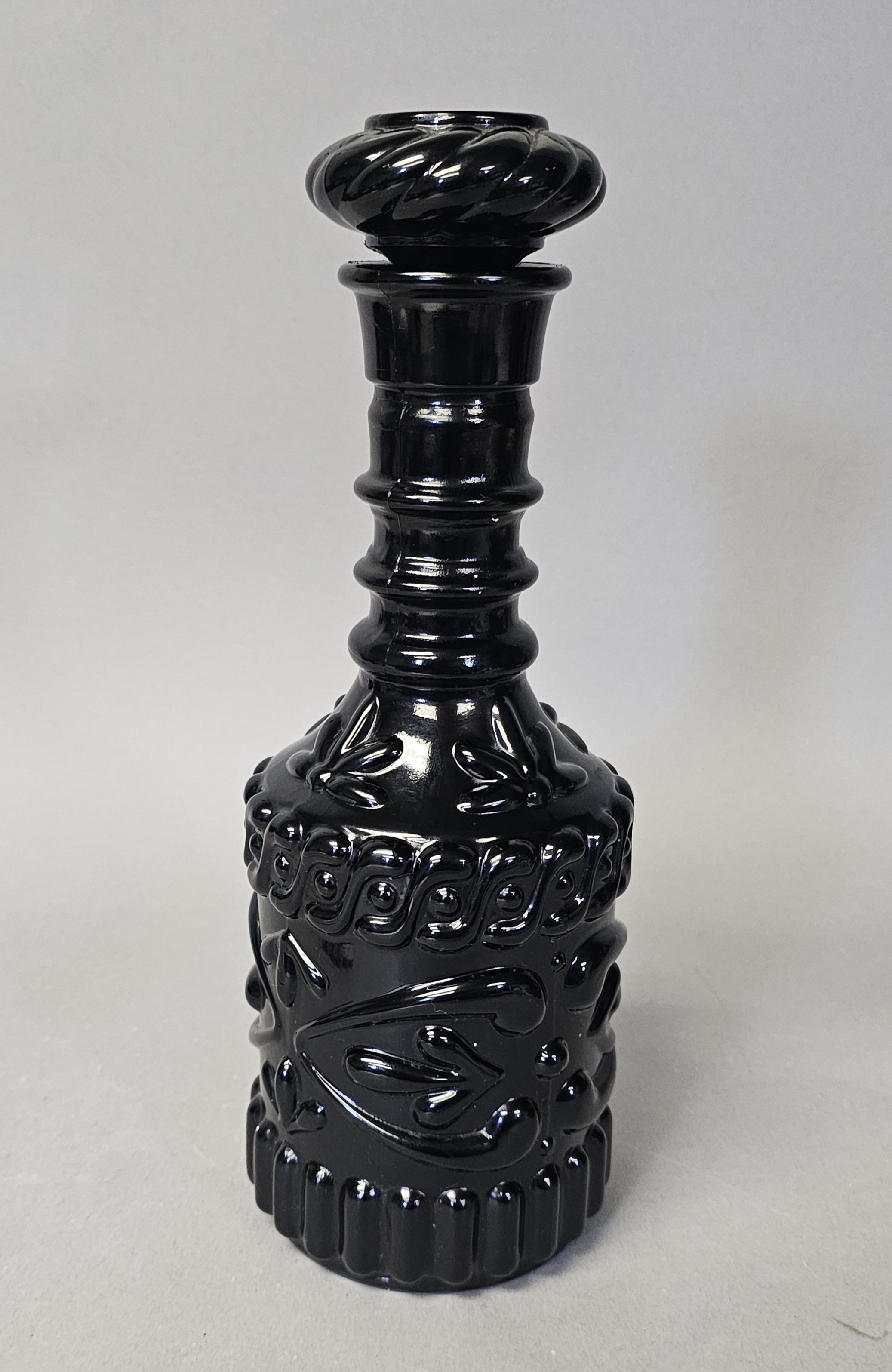 Jim Beam Black Glass Liquor Decanter