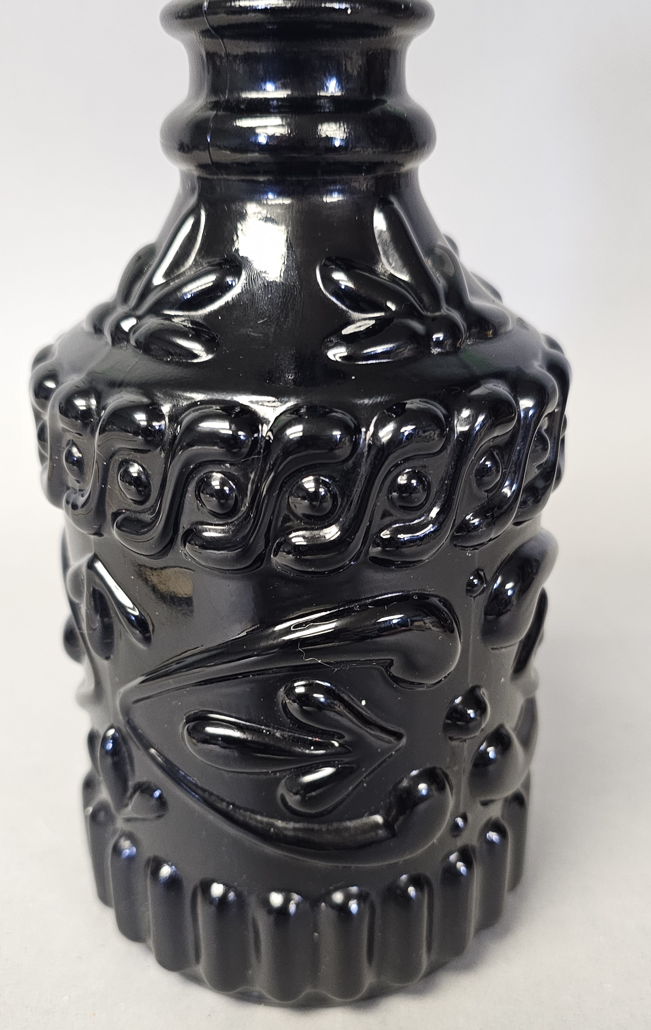Jim Beam Black Glass Liquor Decanter