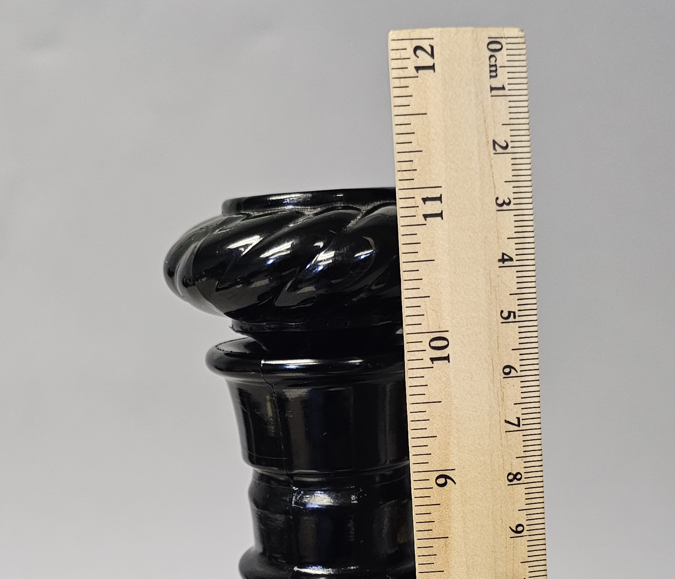 Jim Beam Black Glass Liquor Decanter