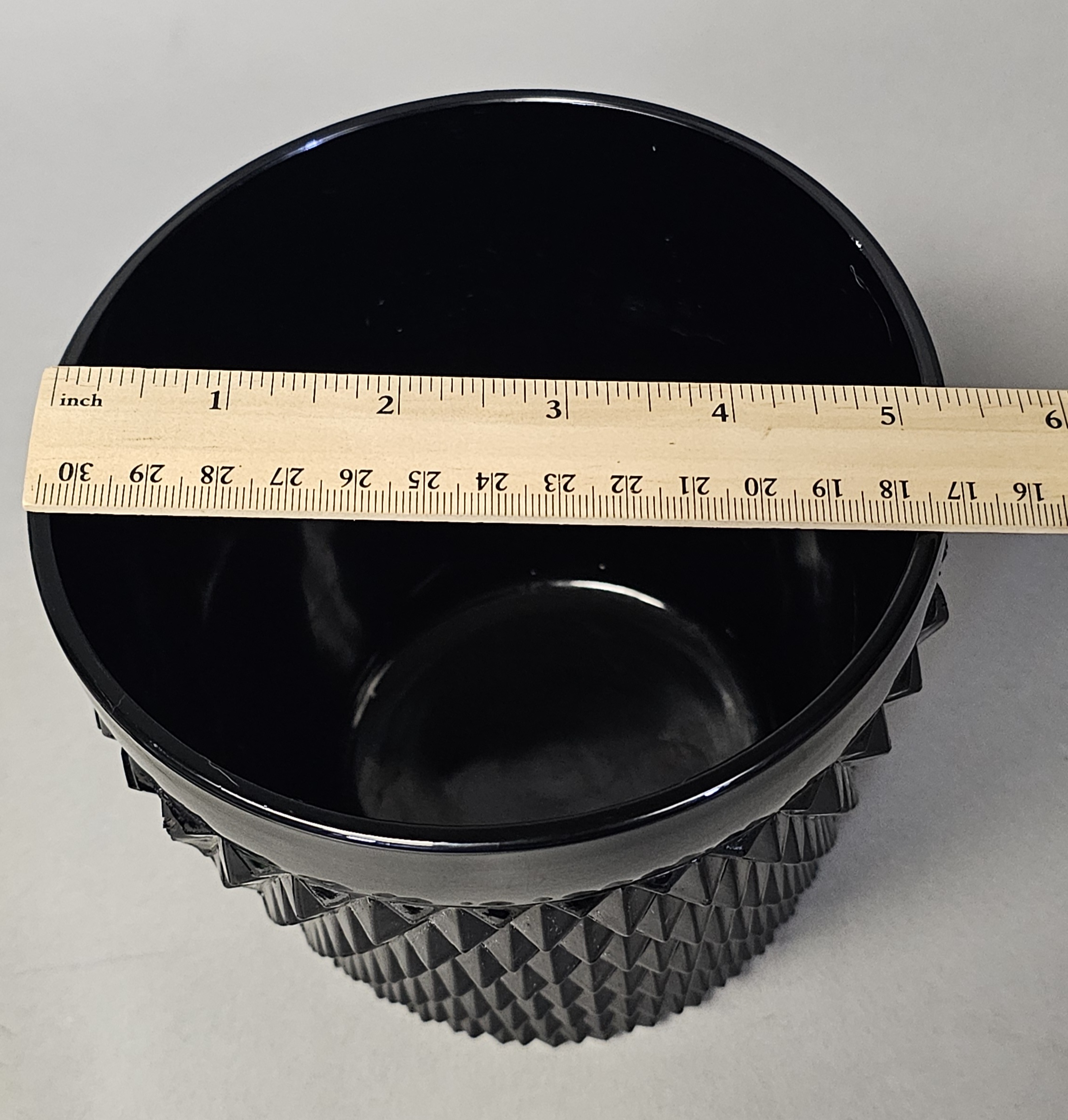 Indiana Glass Tiara Diamond Point Canister