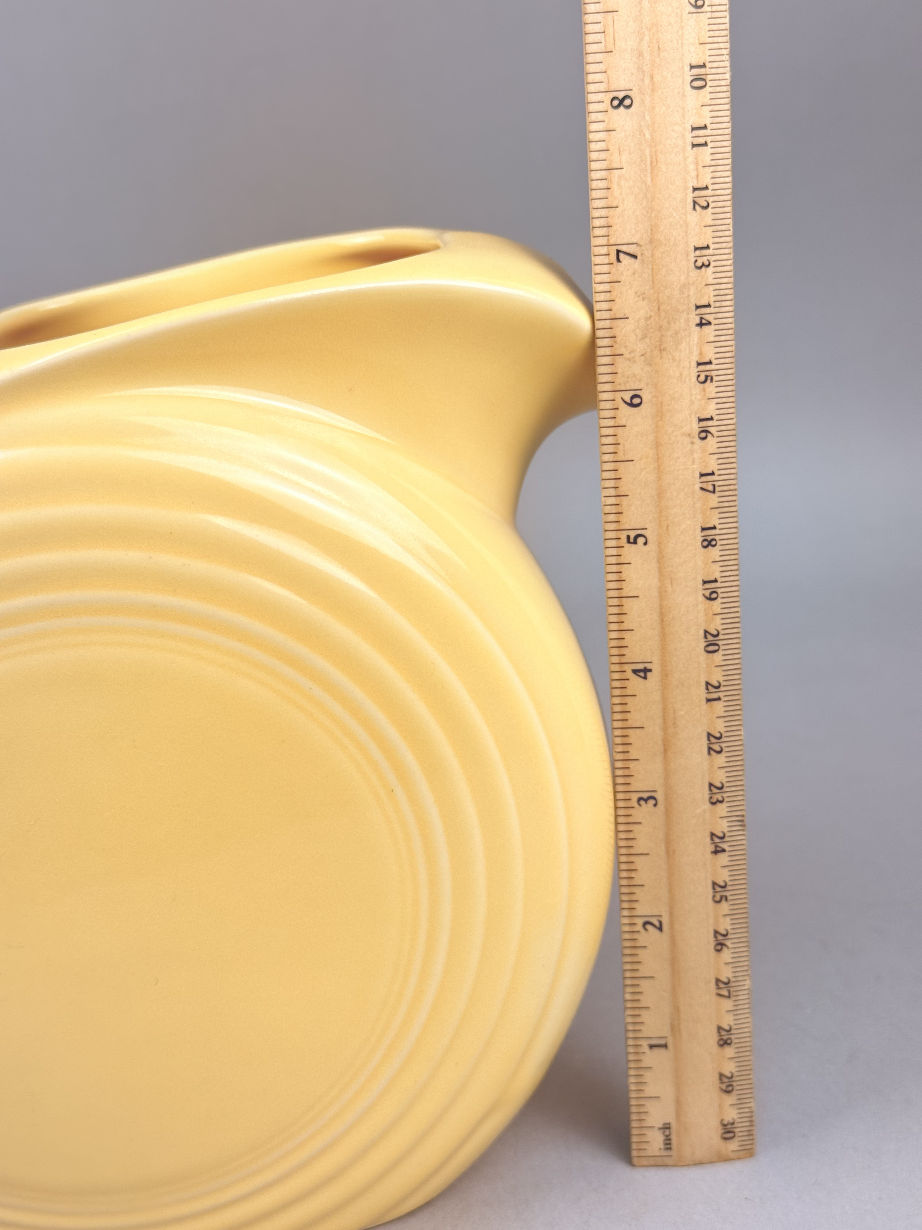Homer Laughlin Fiesta Yellow Disk Pitcher