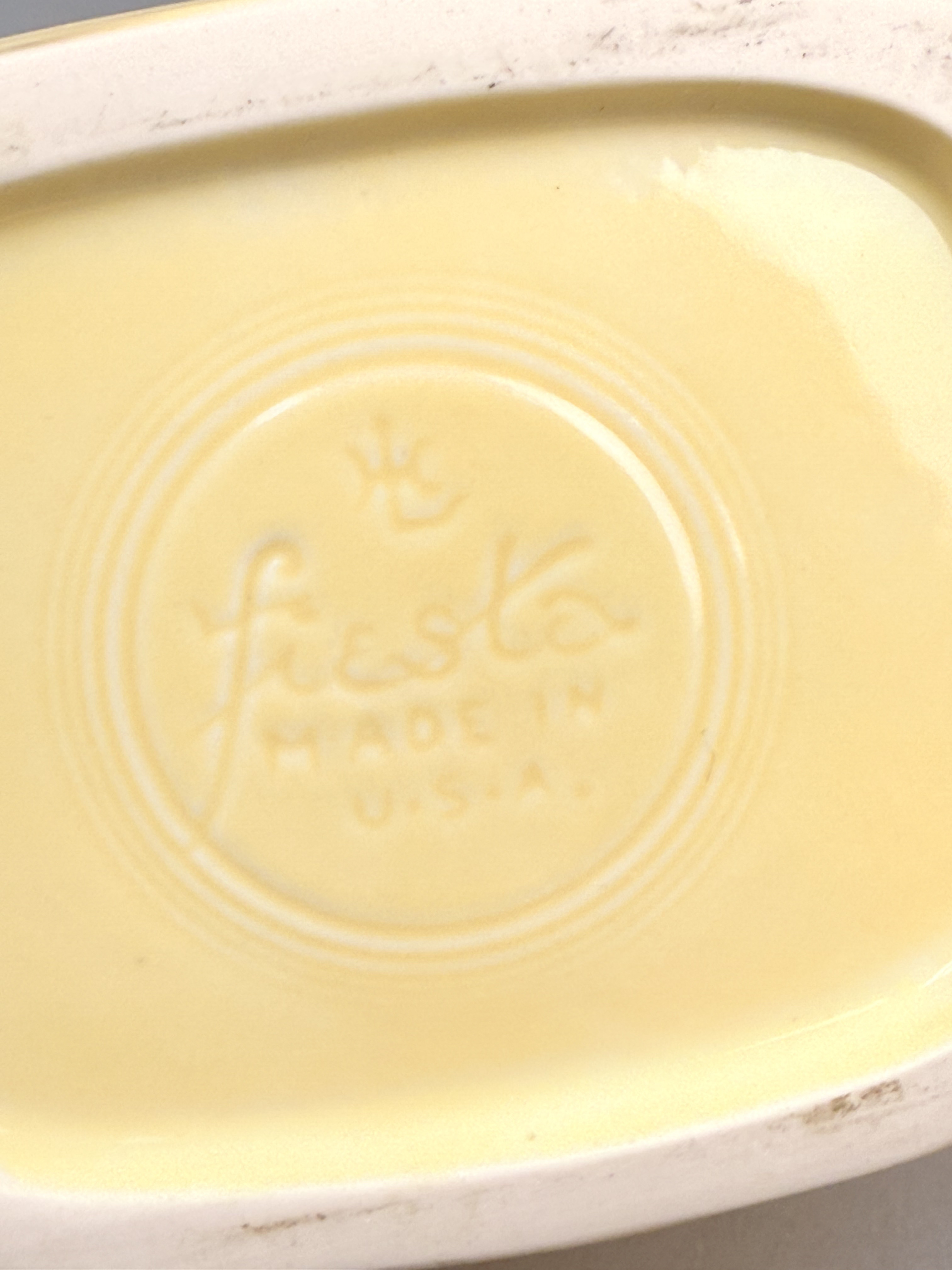 Homer Laughlin Fiesta Yellow Disk Pitcher
