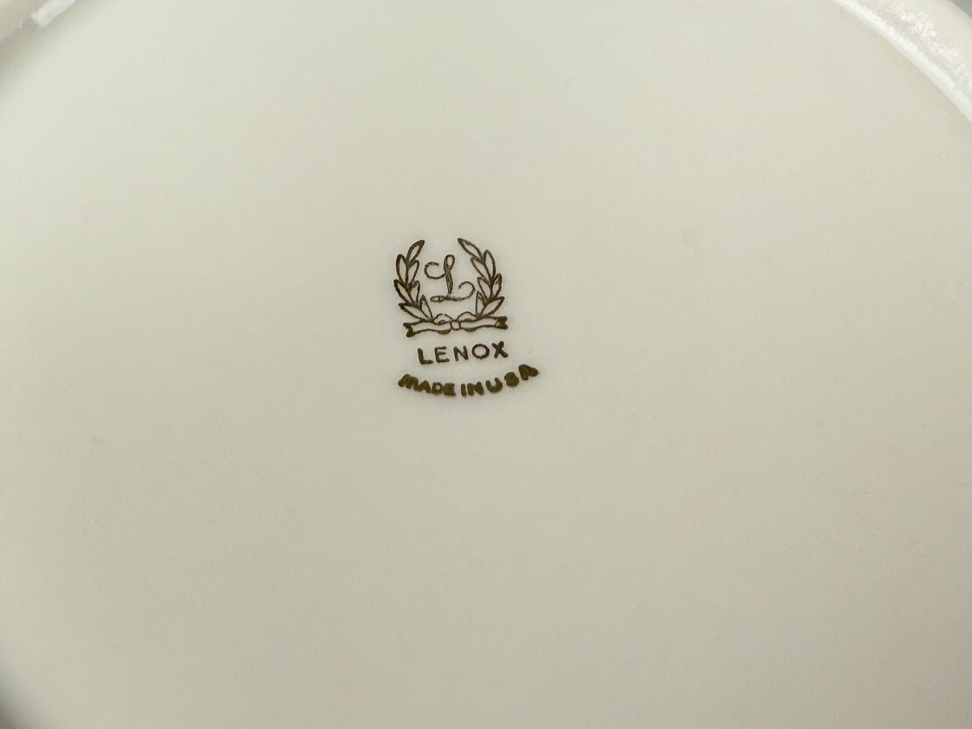 Two Lenox Holiday Serving Bowls