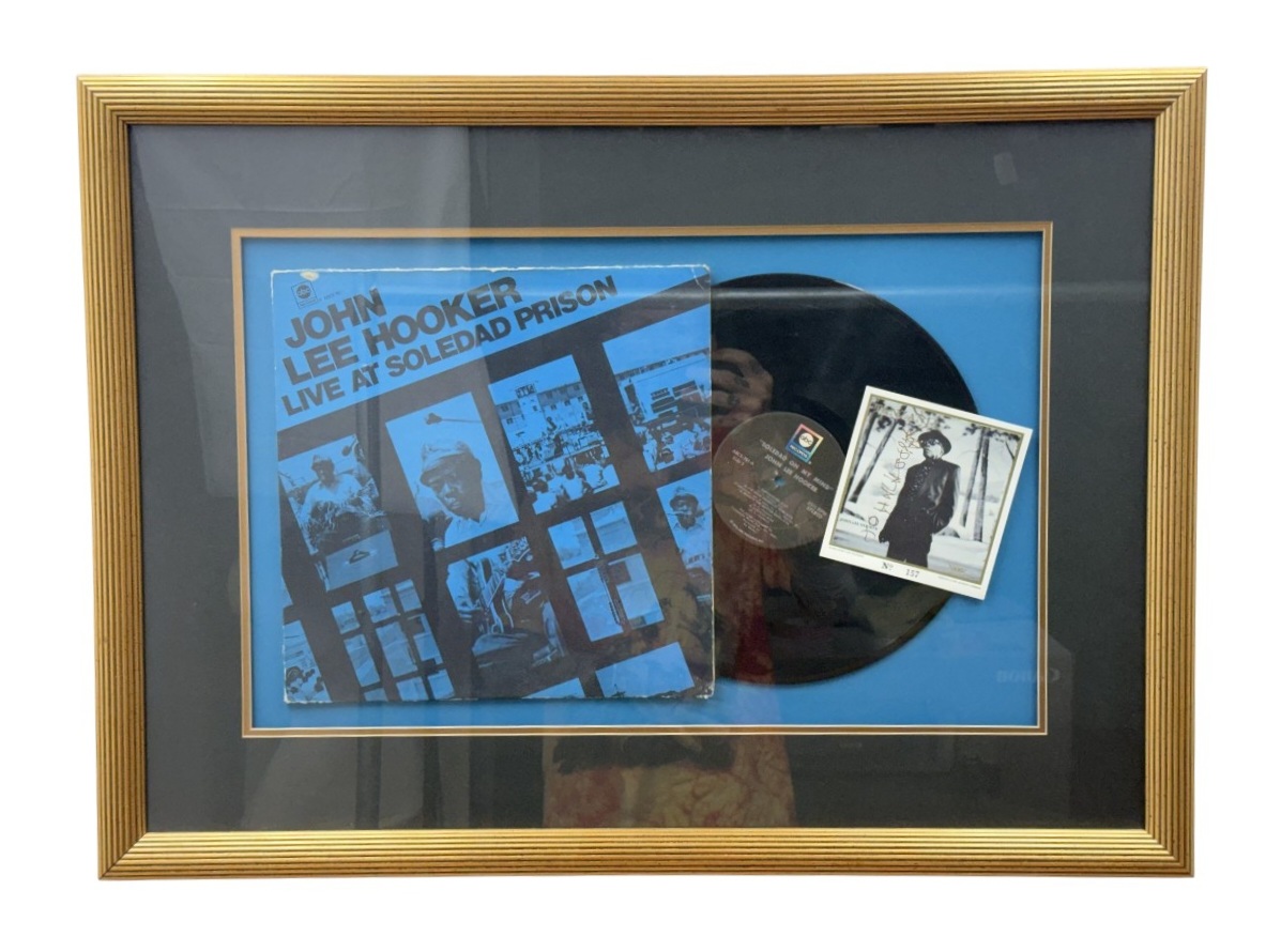 Framed John Lee Hooker Signed Memorabilia