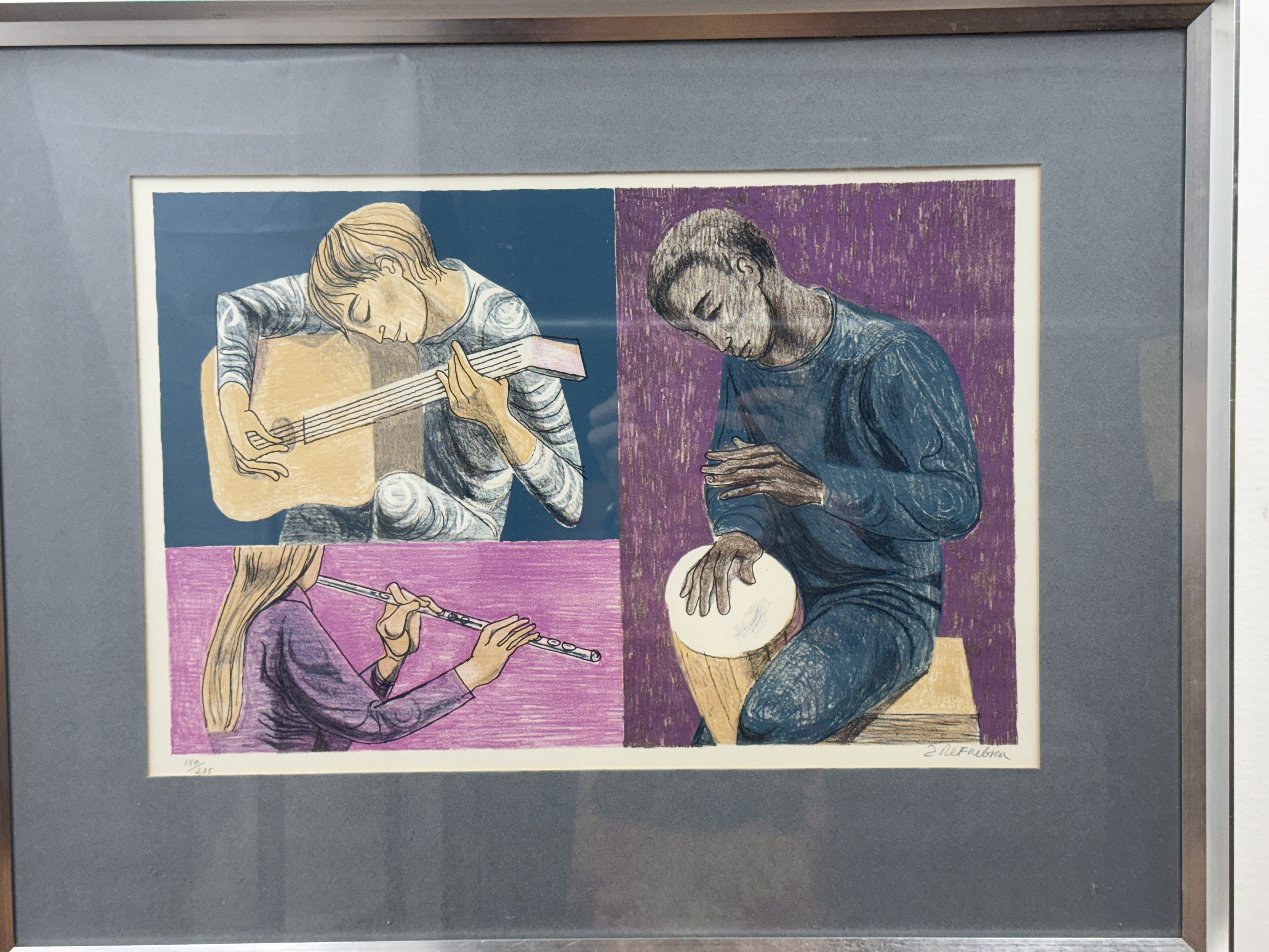 Anton Refregier Trio Color Lithograph