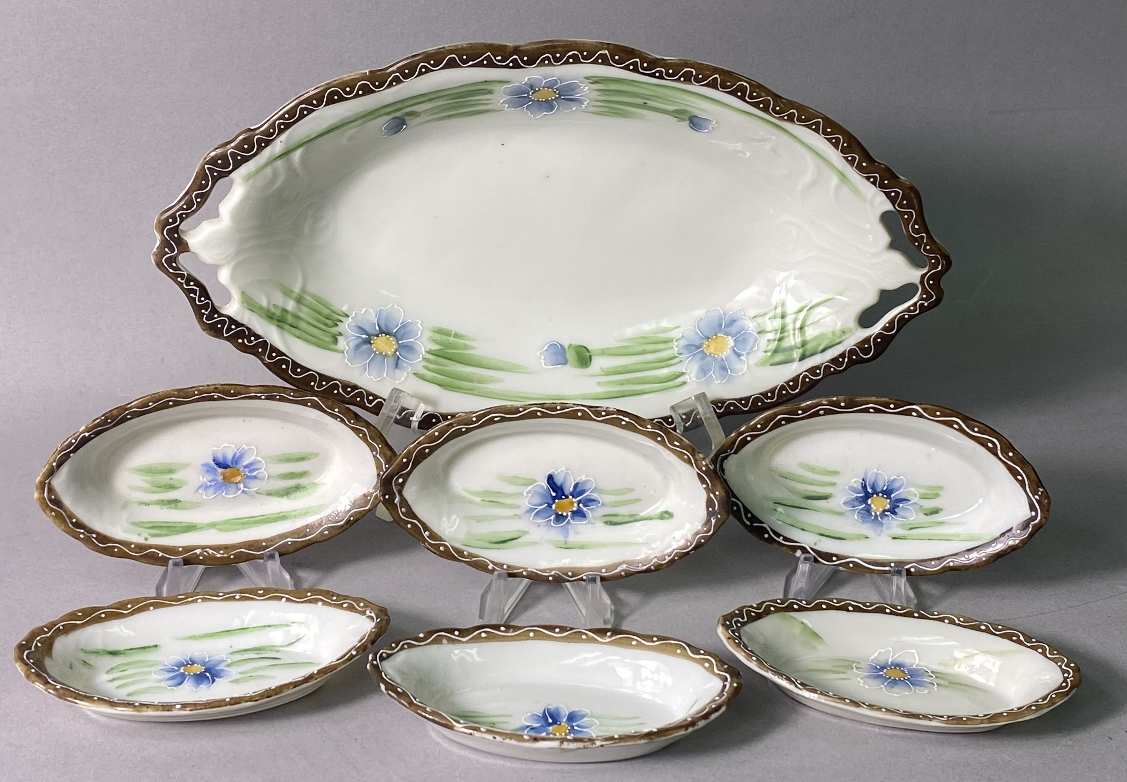 Antique Te-Oh Nippon Hand-Painted Porcelain Set