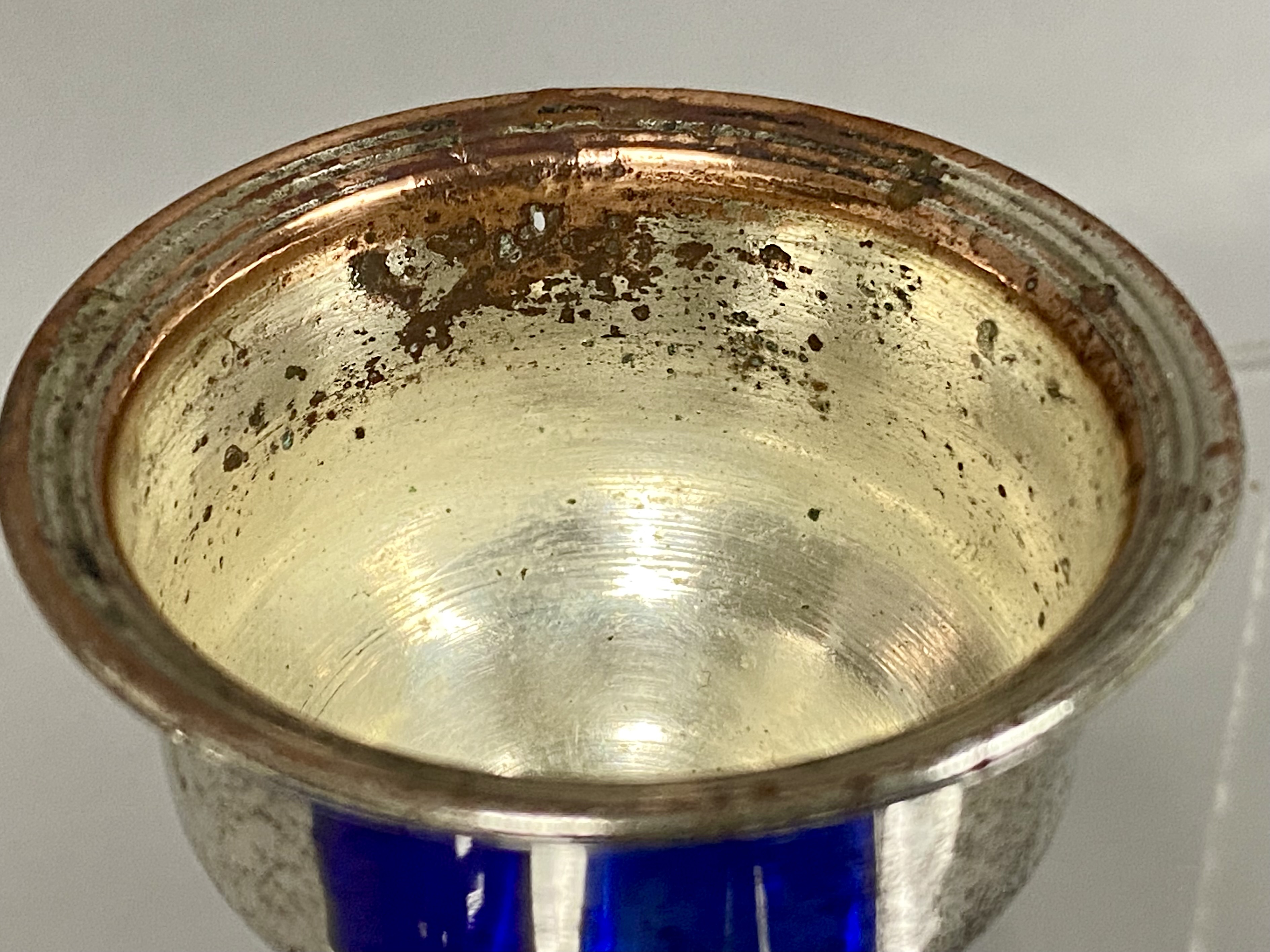 Silver-Plated Pedestal Salt Cellars