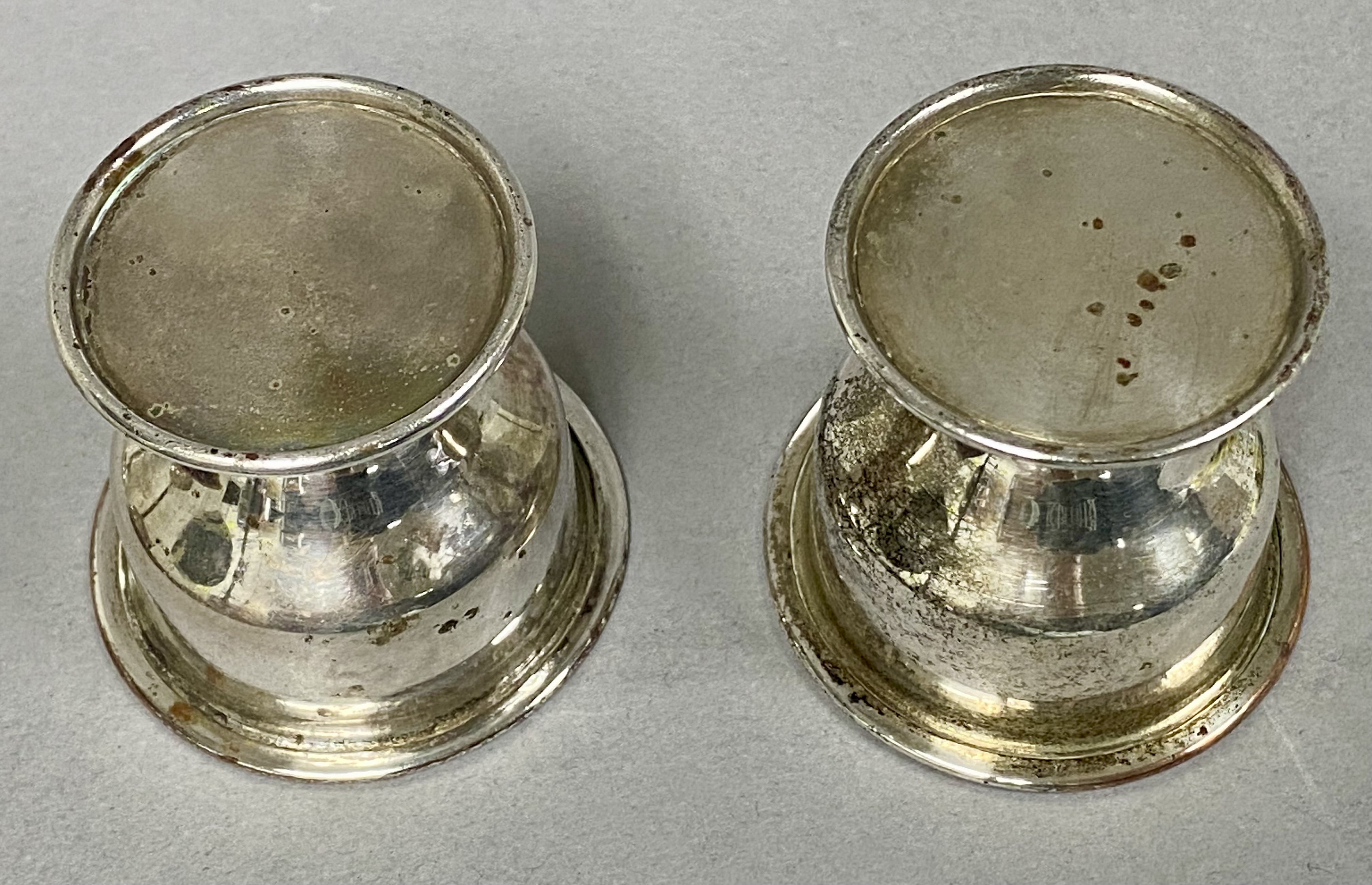 Silver-Plated Pedestal Salt Cellars