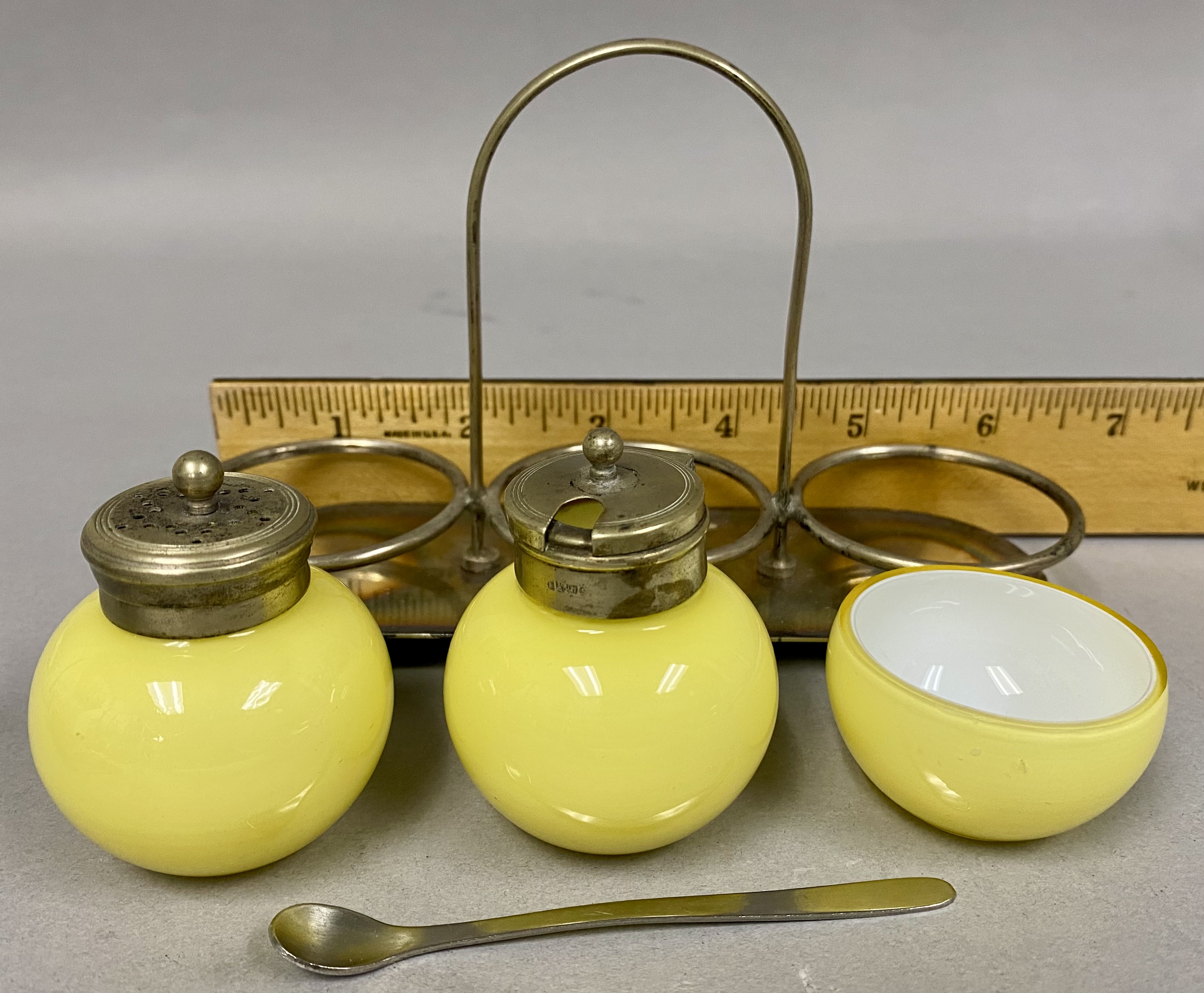 Antique Silver Plated Cruet Set