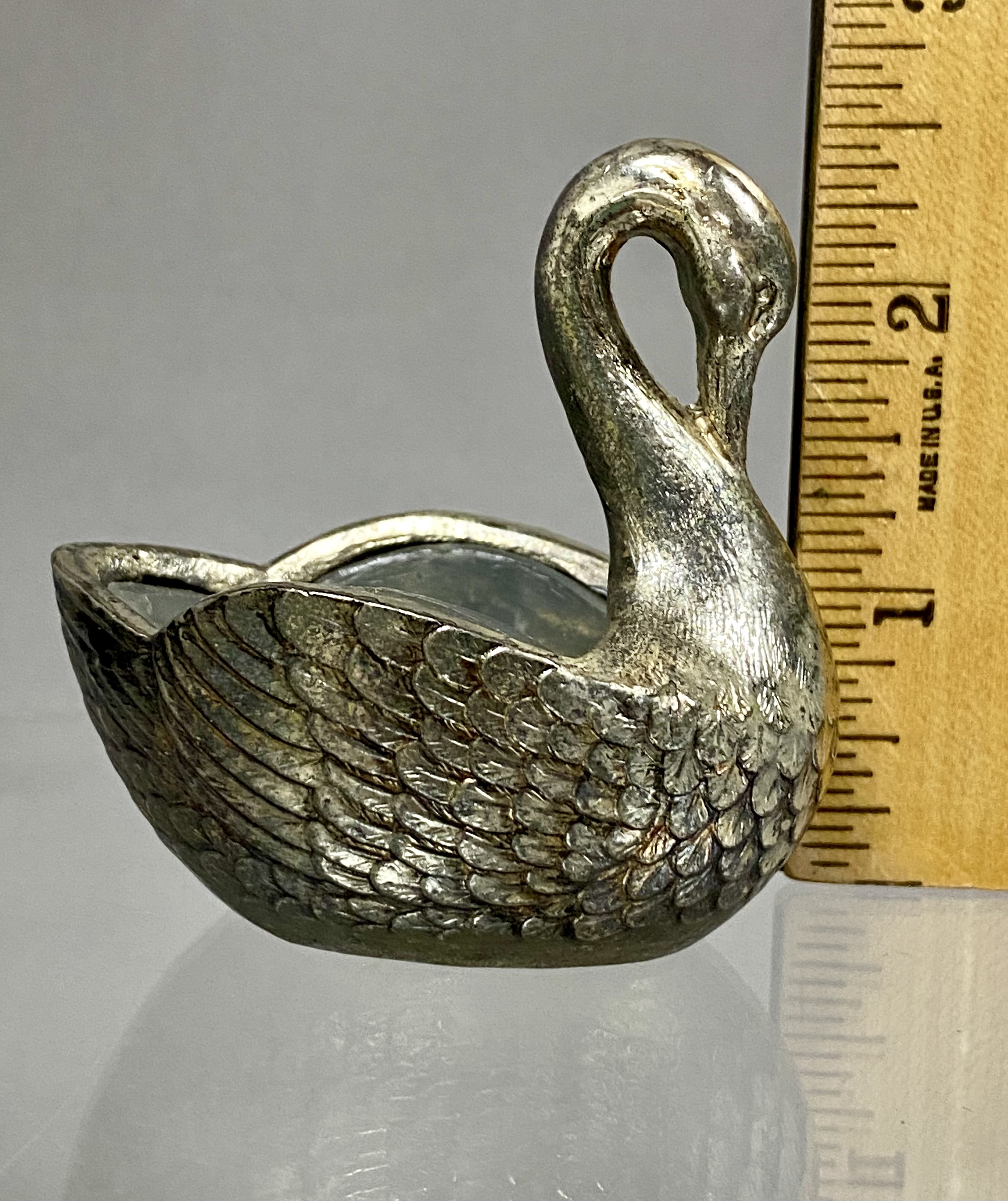 Three Vintage Silver-Plated Salt Cellars