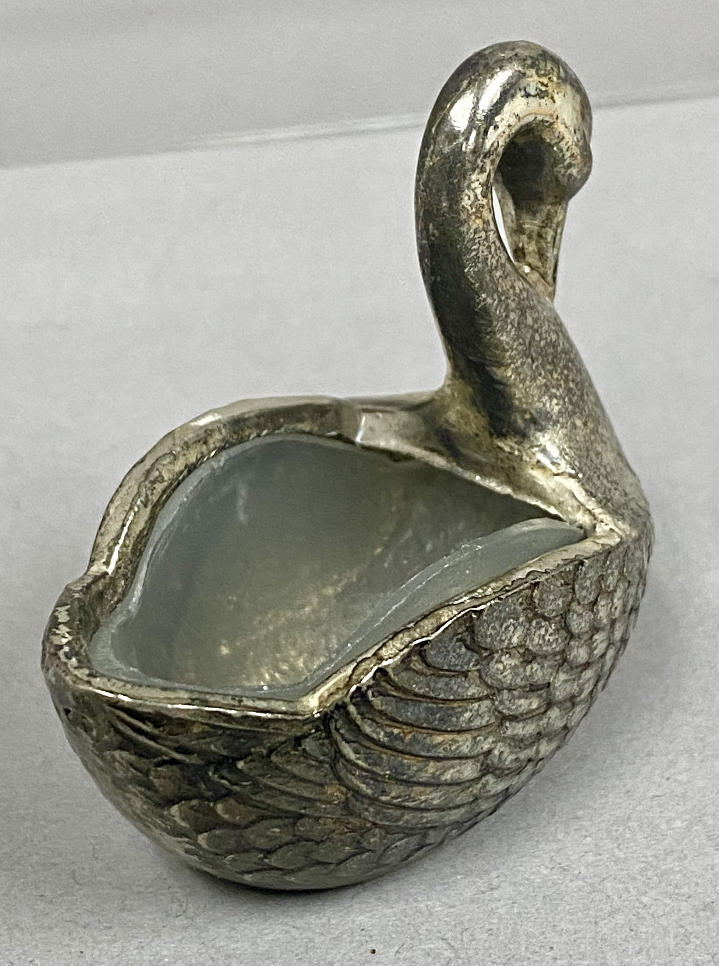Three Vintage Silver-Plated Salt Cellars